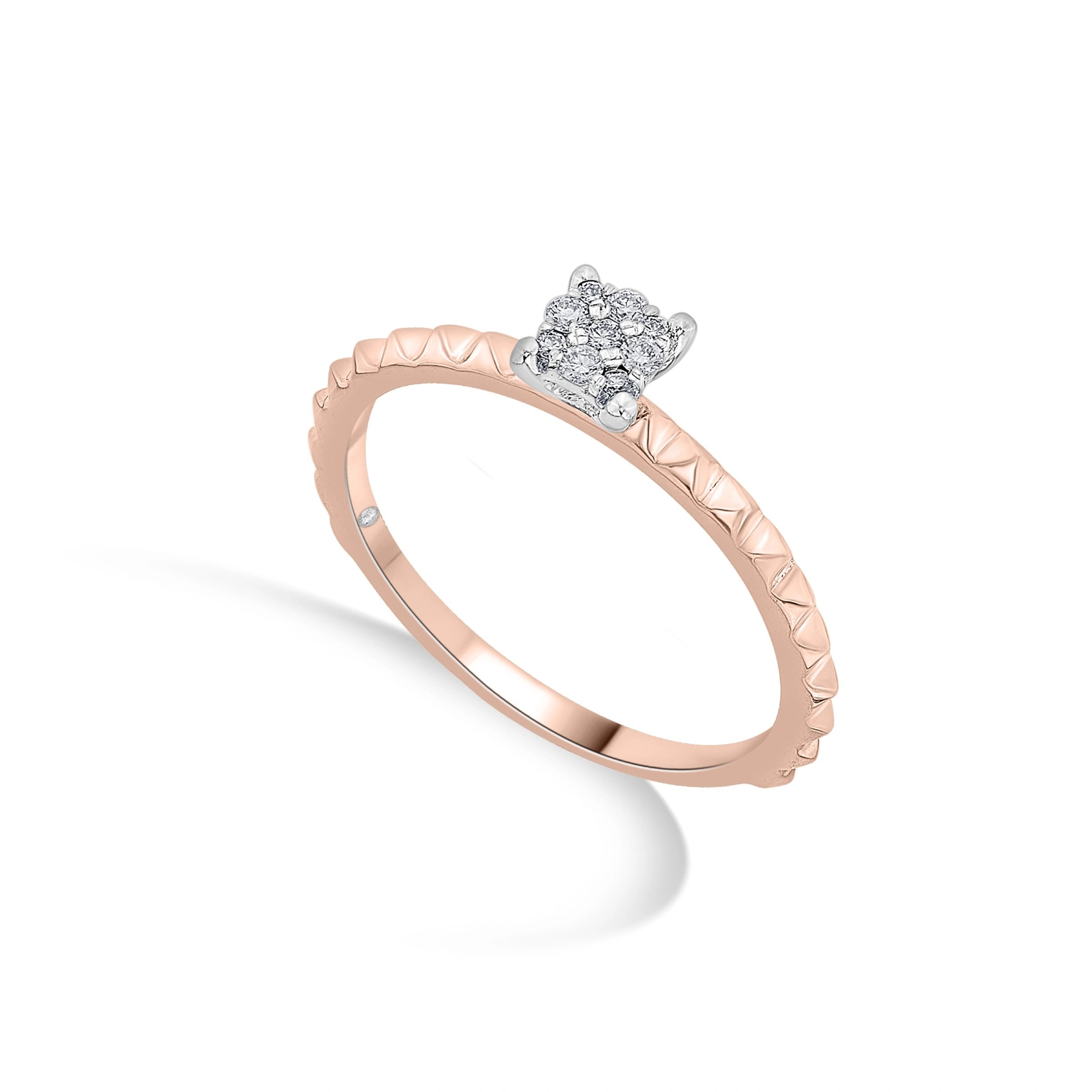 Soiree Crimson Blaze Diamond Ring - Zen Diamond India