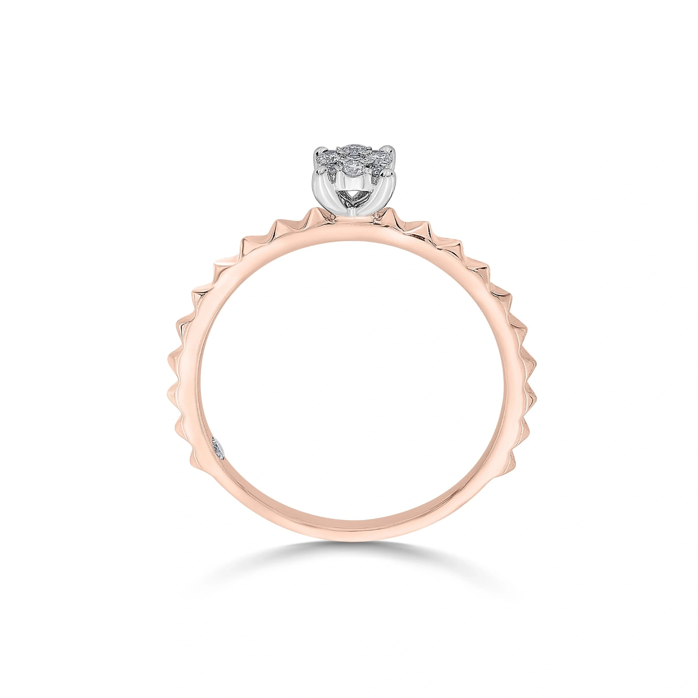 Soiree Crimson Blaze Diamond Ring - Zen Diamond India