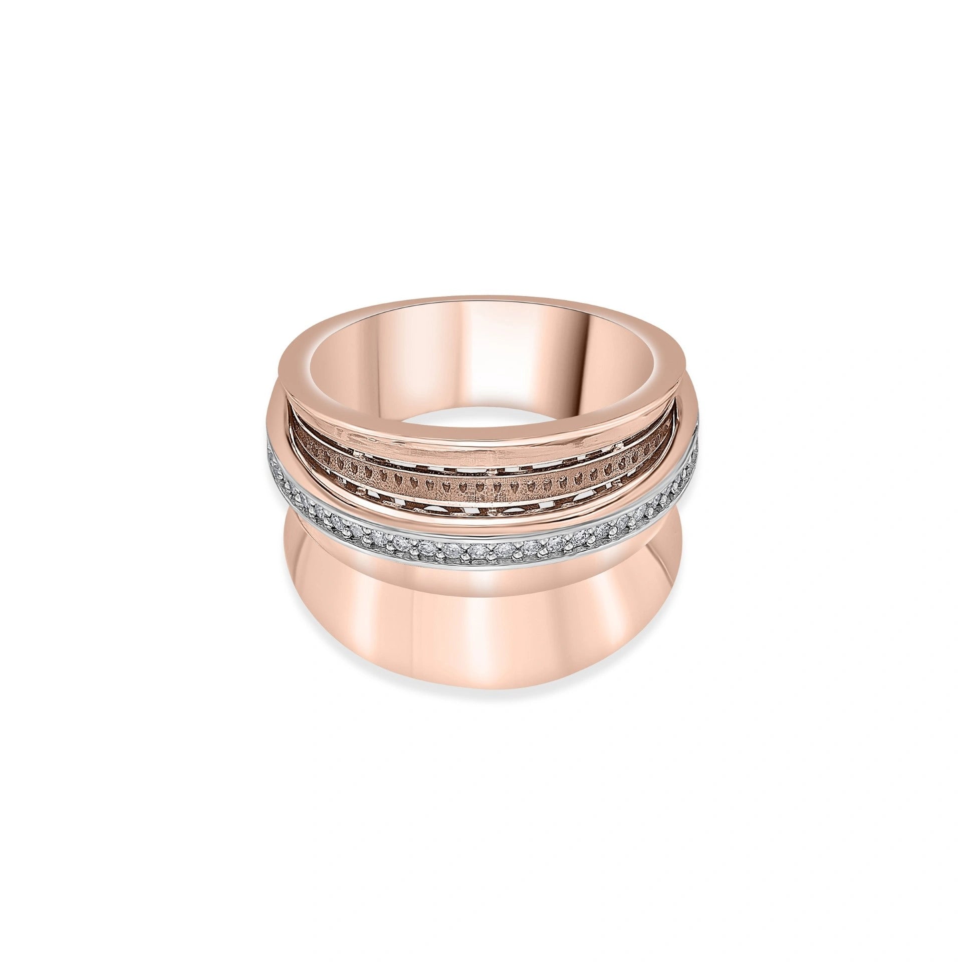 Soiree Bold Velocity Luxe Ring - Zen Diamond India