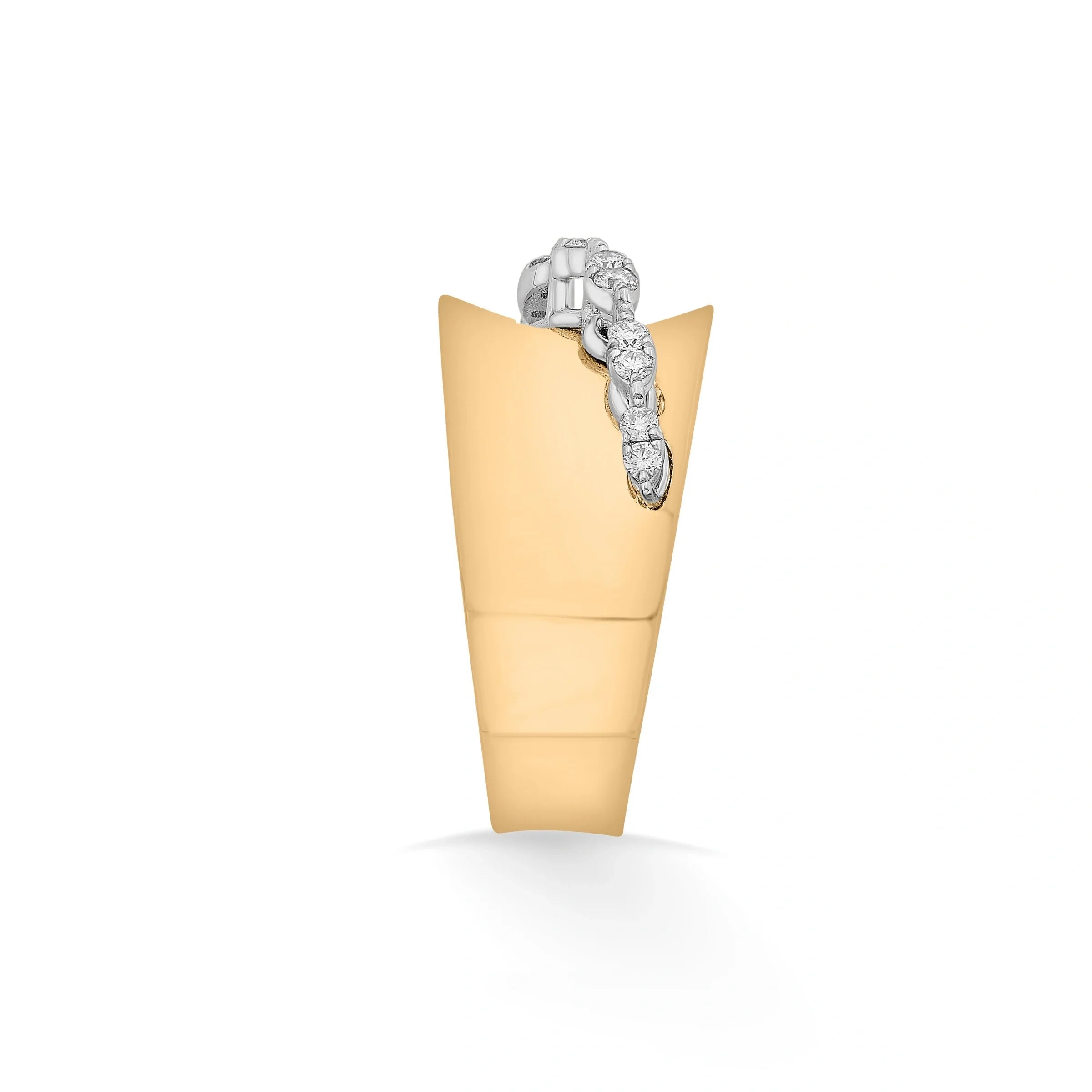 Soirée Rosé Swagger Curve Ring - Zen Diamond India