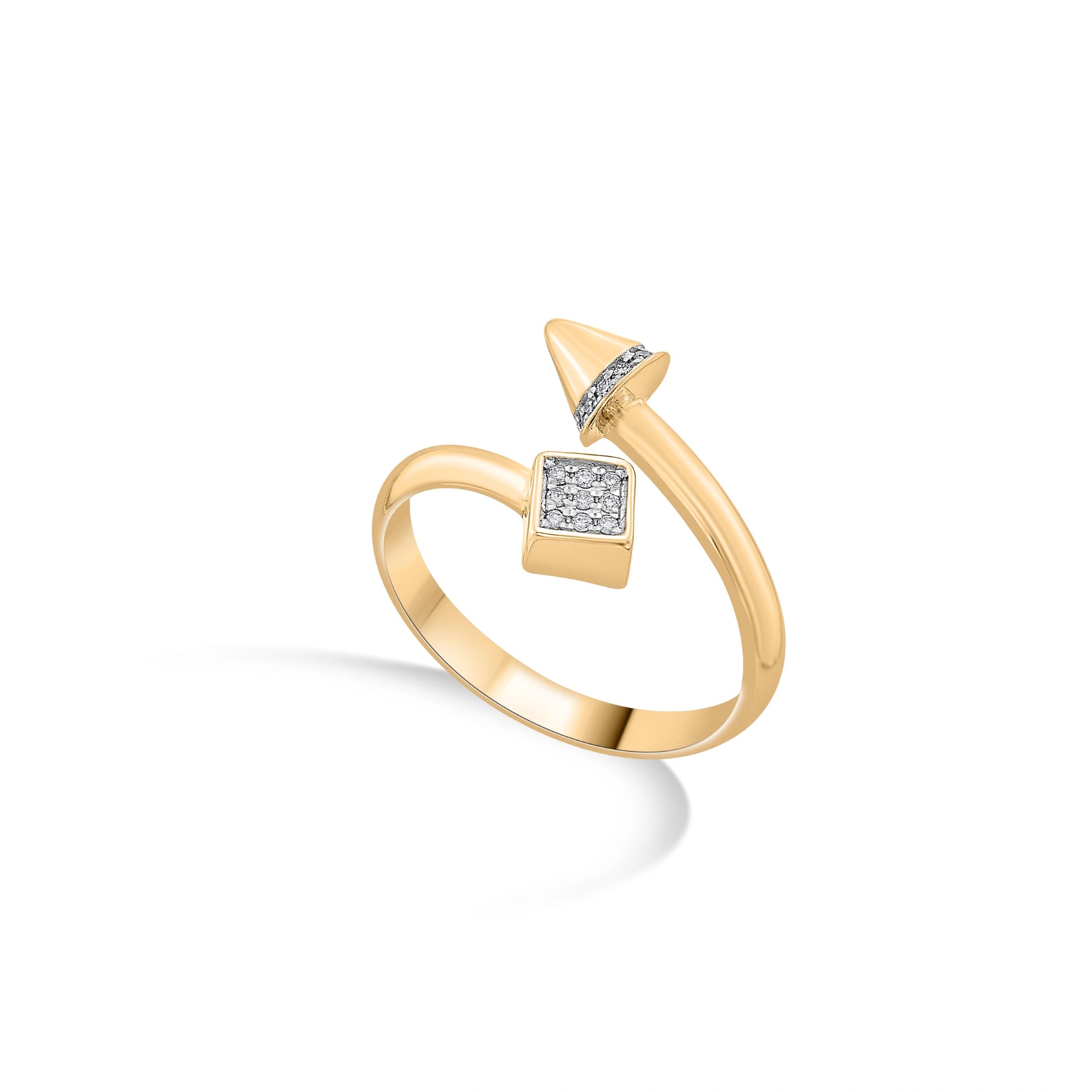 Soiree Twist of Dazzle Ring - Zen Diamond India