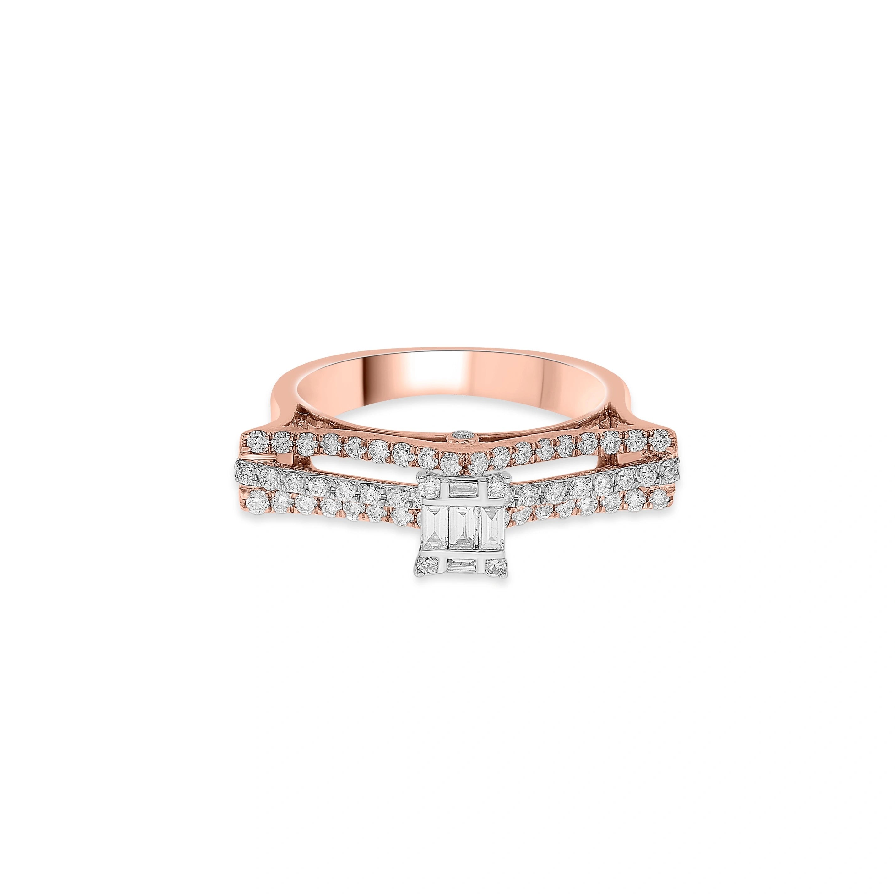 Enchante Royal Diamond Double-Pave Ring