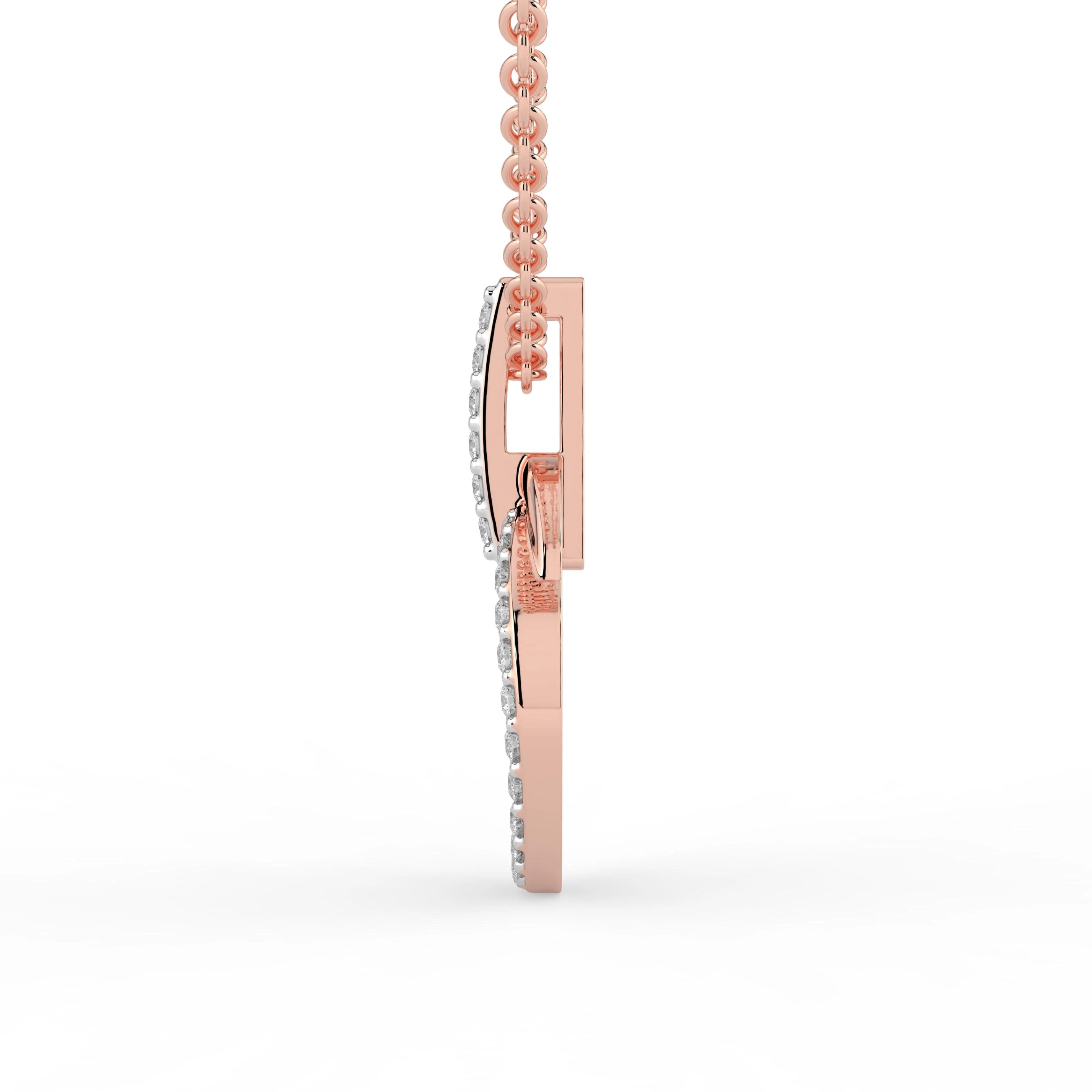 Celeste Radiant Double Circle Drop Pendant