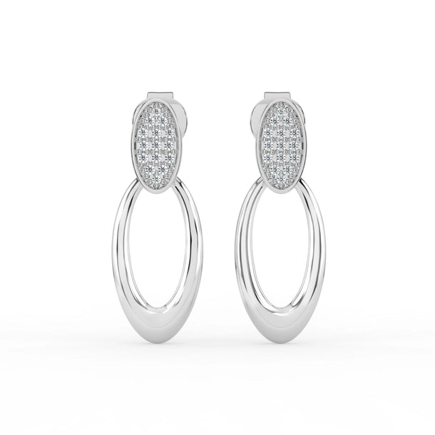 Celeste Luxe Oval Cascade Drops