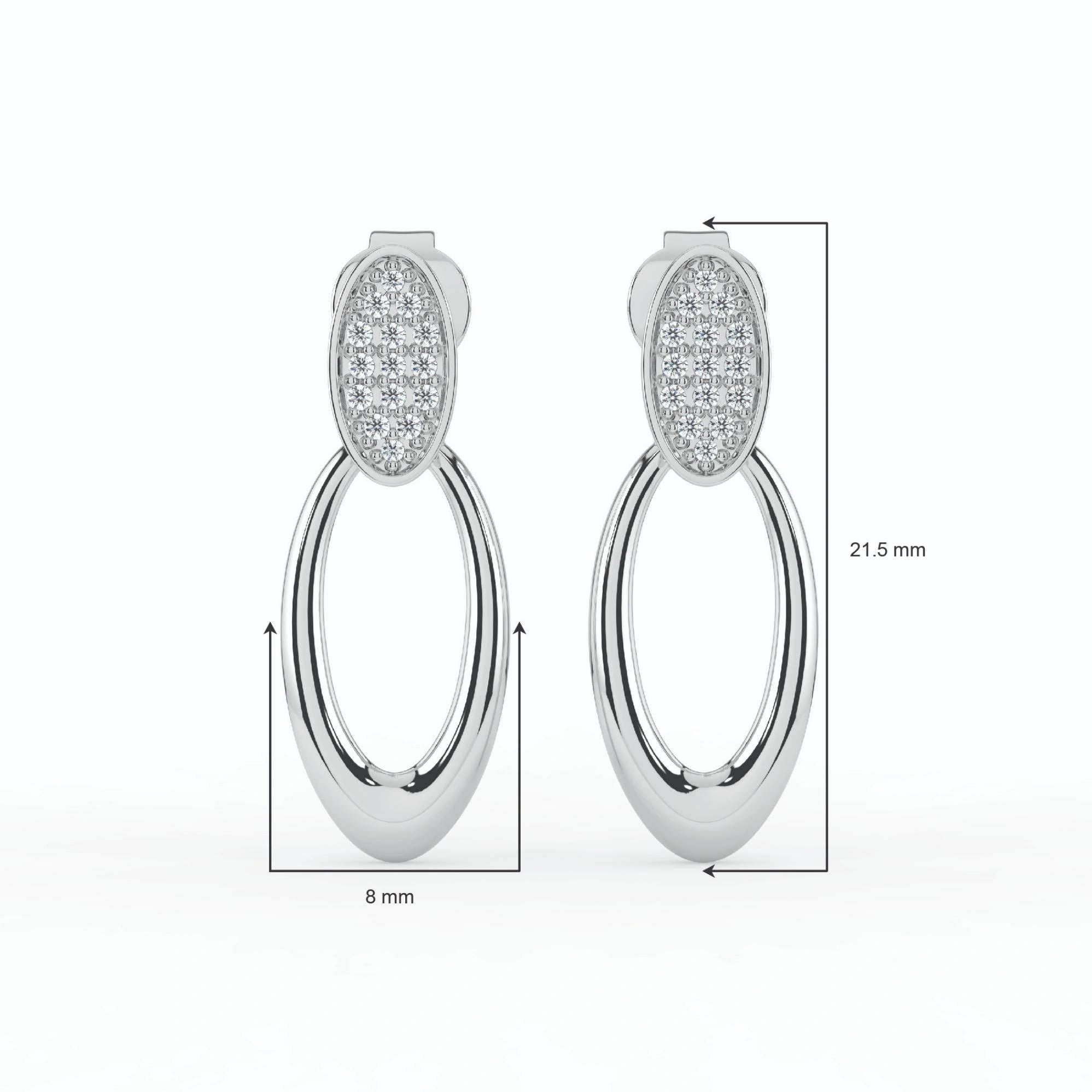 Celeste Luxe Oval Cascade Drops