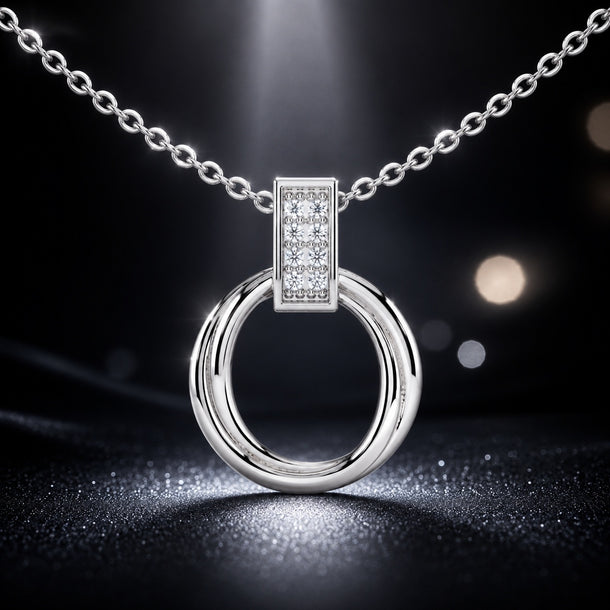 Celeste Chic Curve Spark Pendant