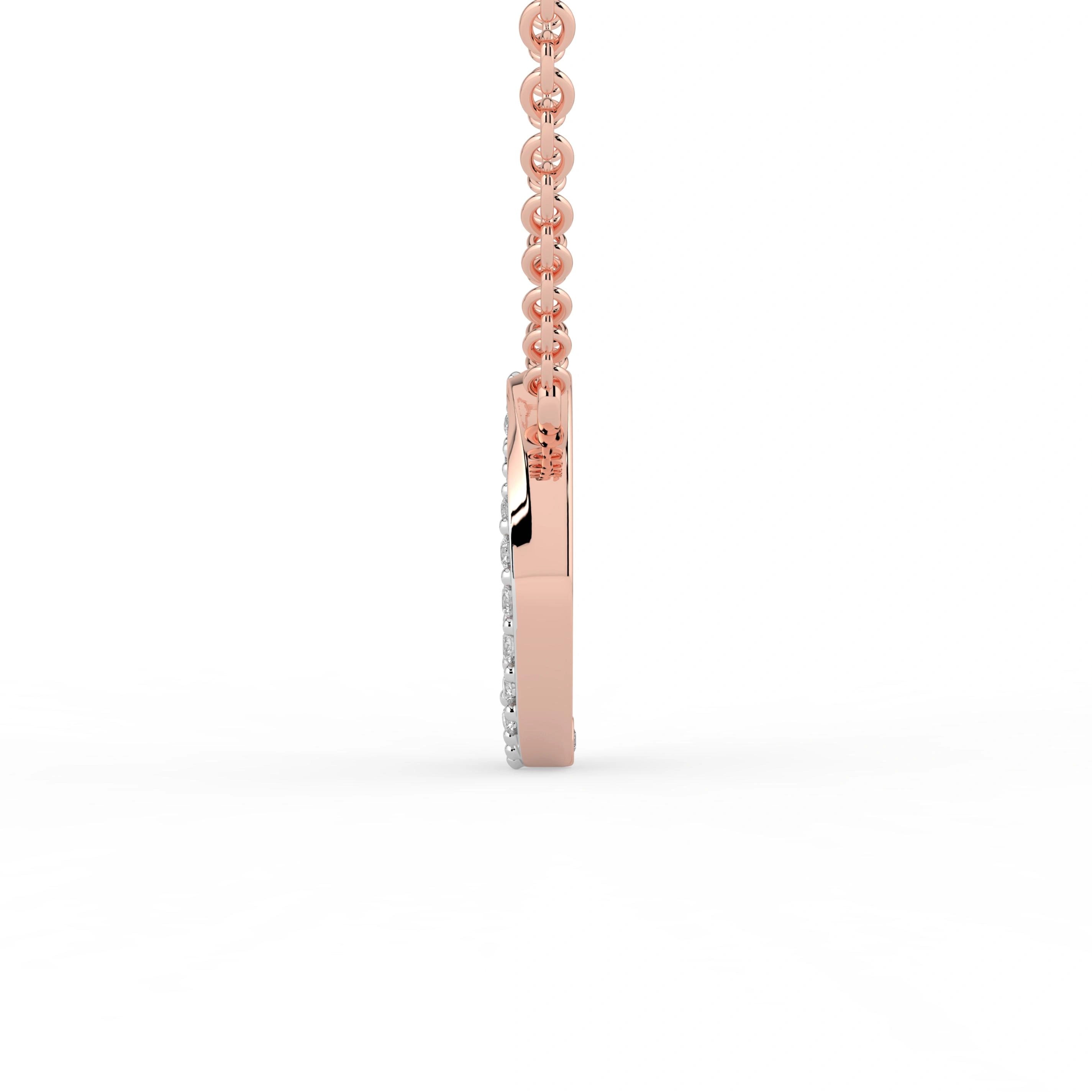 Celeste Oval Halo Spark Pendant