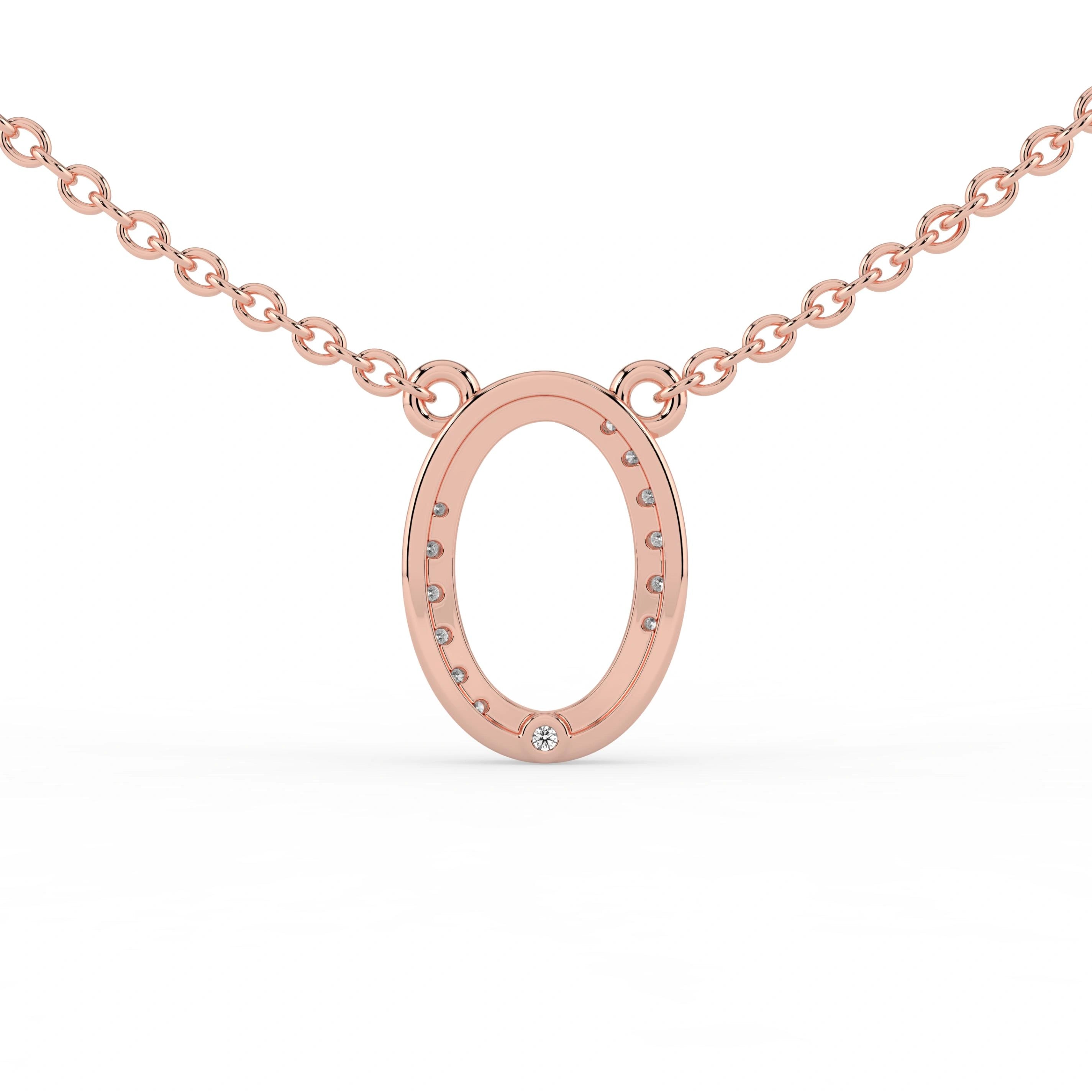 Celeste Oval Halo Spark Pendant