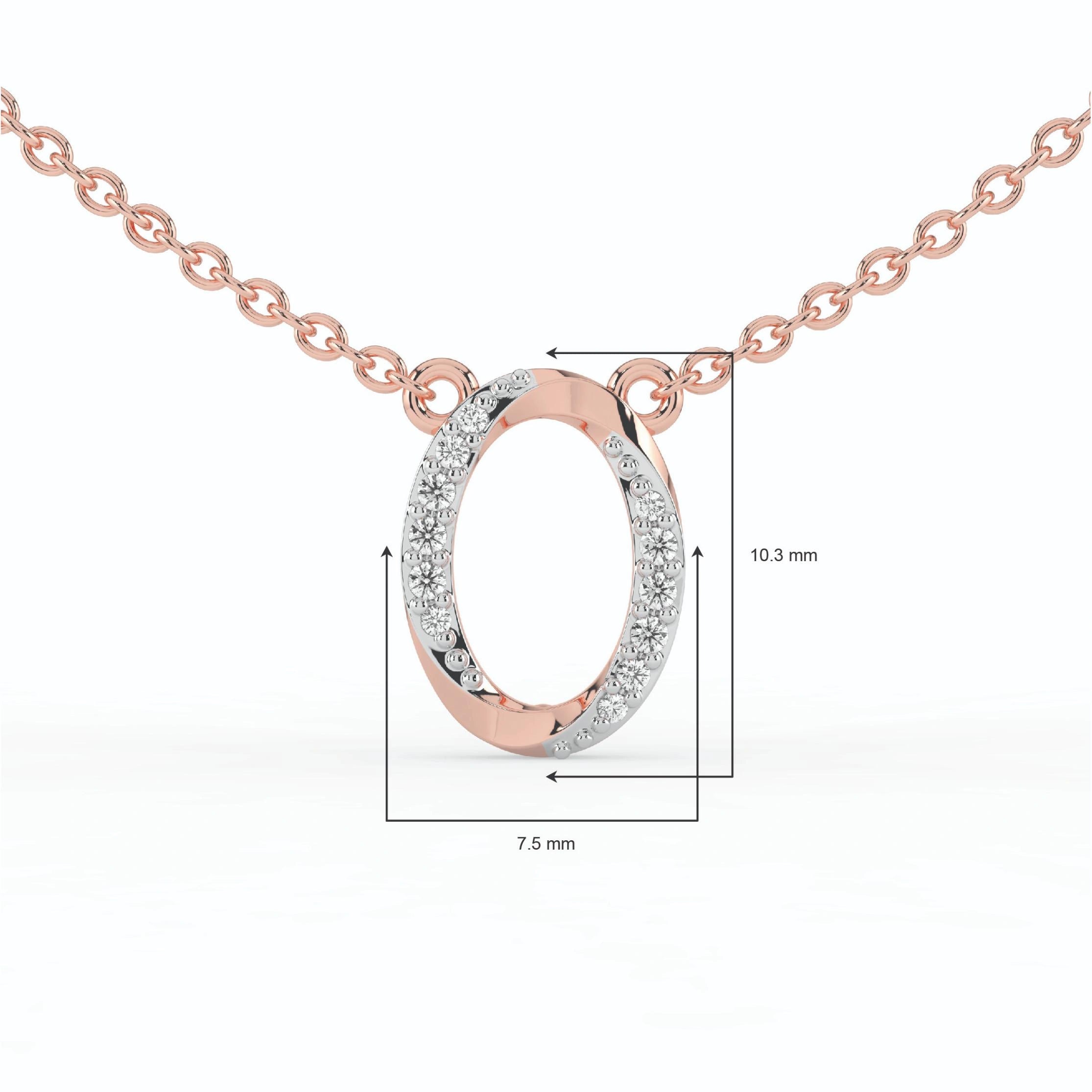 Celeste Oval Halo Spark Pendant
