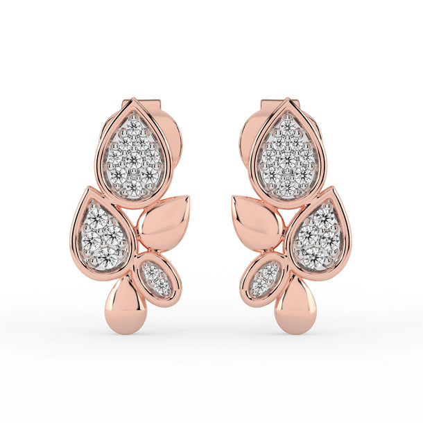 Celeste Spark Petal Studs