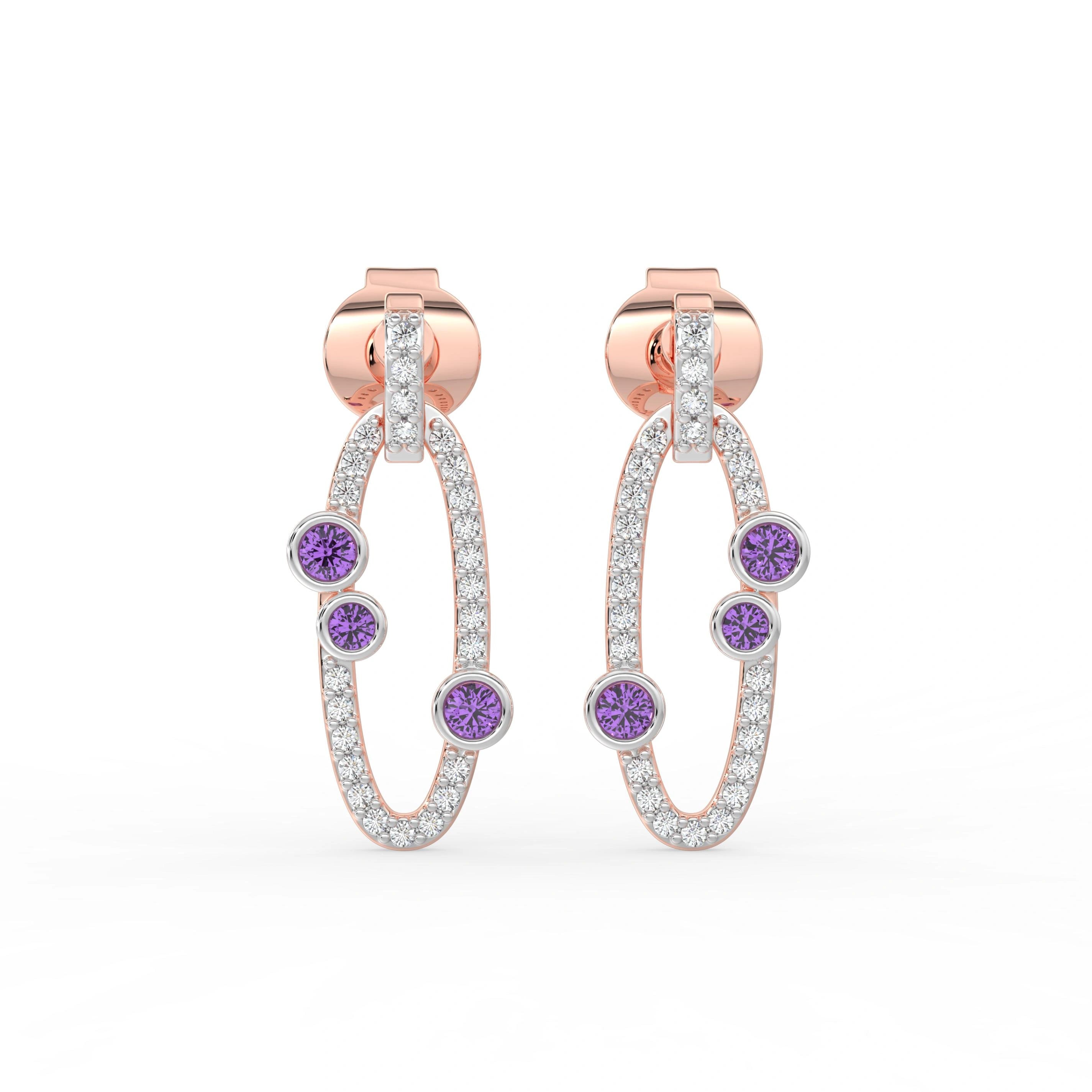 Gem Pop Midnight Orbit Spark Hoops