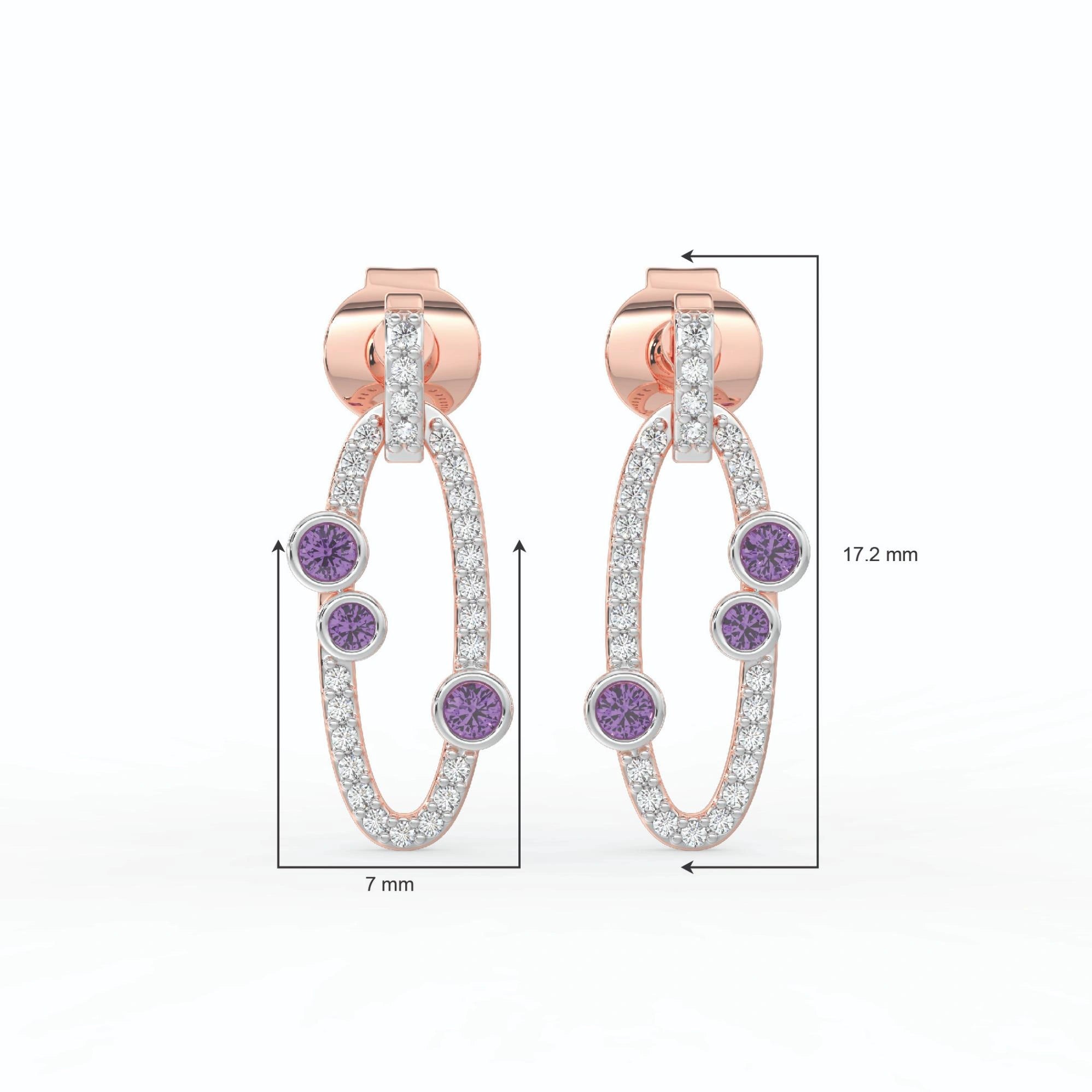 Gem Pop Midnight Orbit Spark Hoops