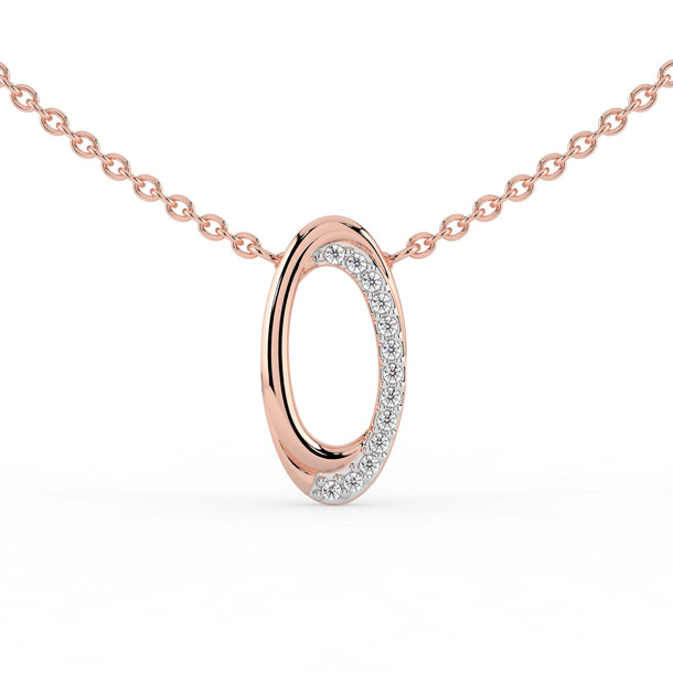 Celeste Radiant Curve Diamond Pendant