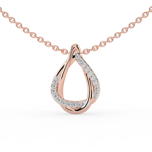 Celeste Elegant Spark Diamond Loop Pendant