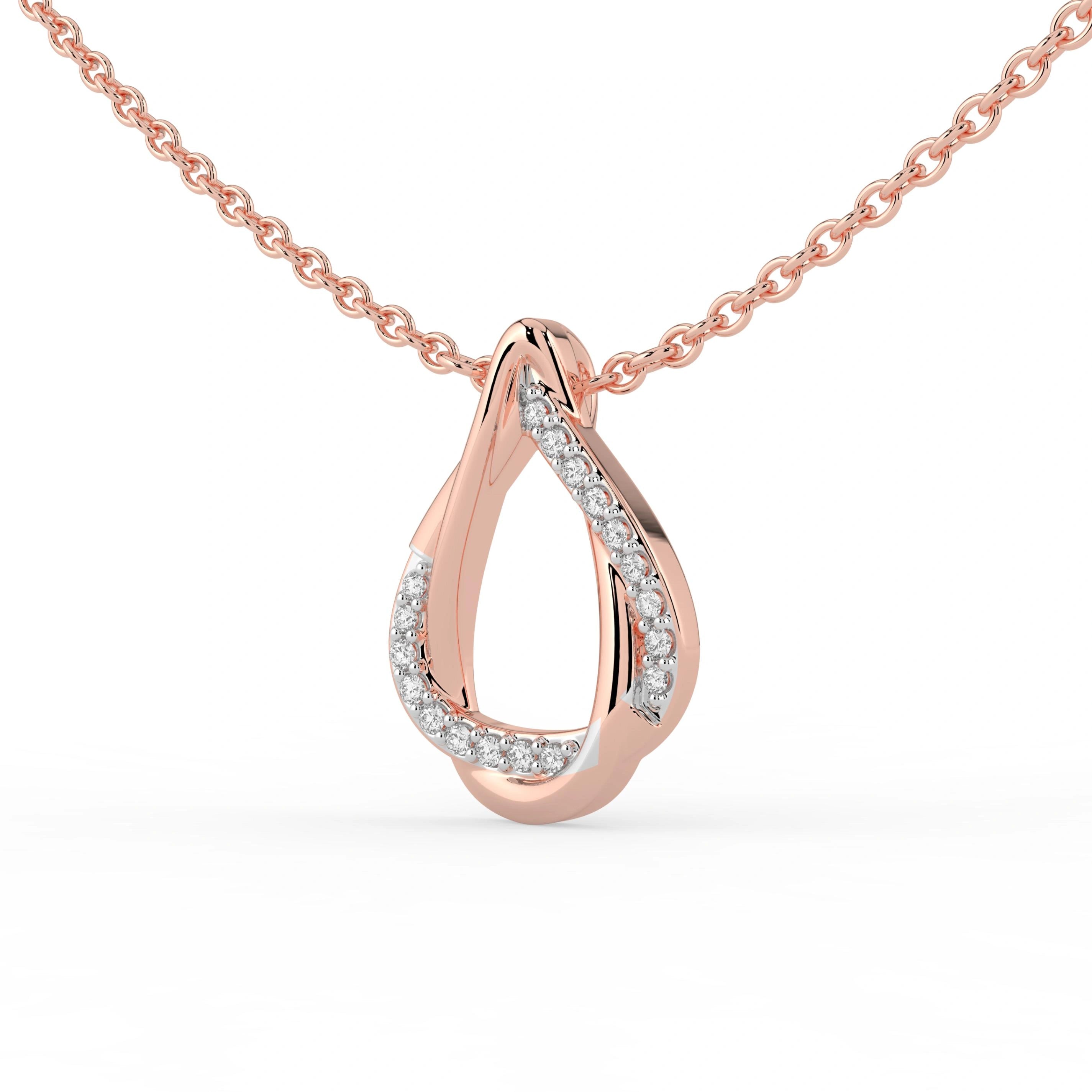 Celeste Elegant Spark Diamond Loop Pendant