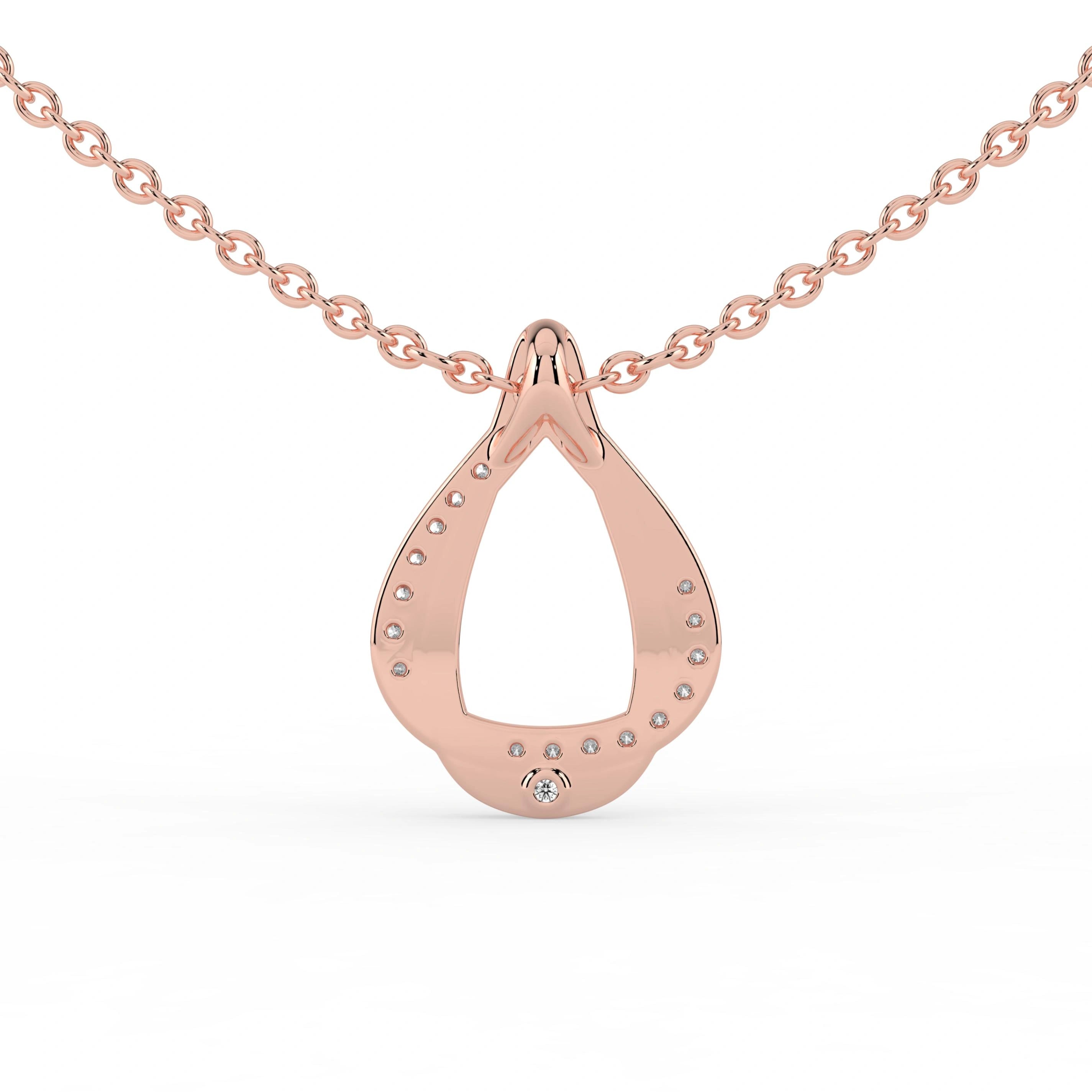 Celeste Elegant Spark Diamond Loop Pendant
