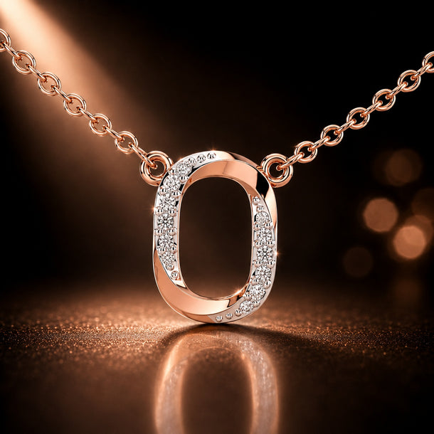 Celeste Golden Infinity Loop Pendant