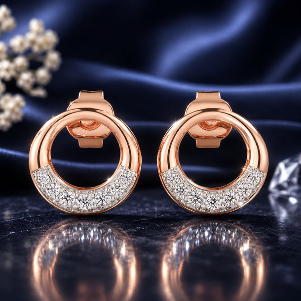 Celeste Halo Curve Spark Studs