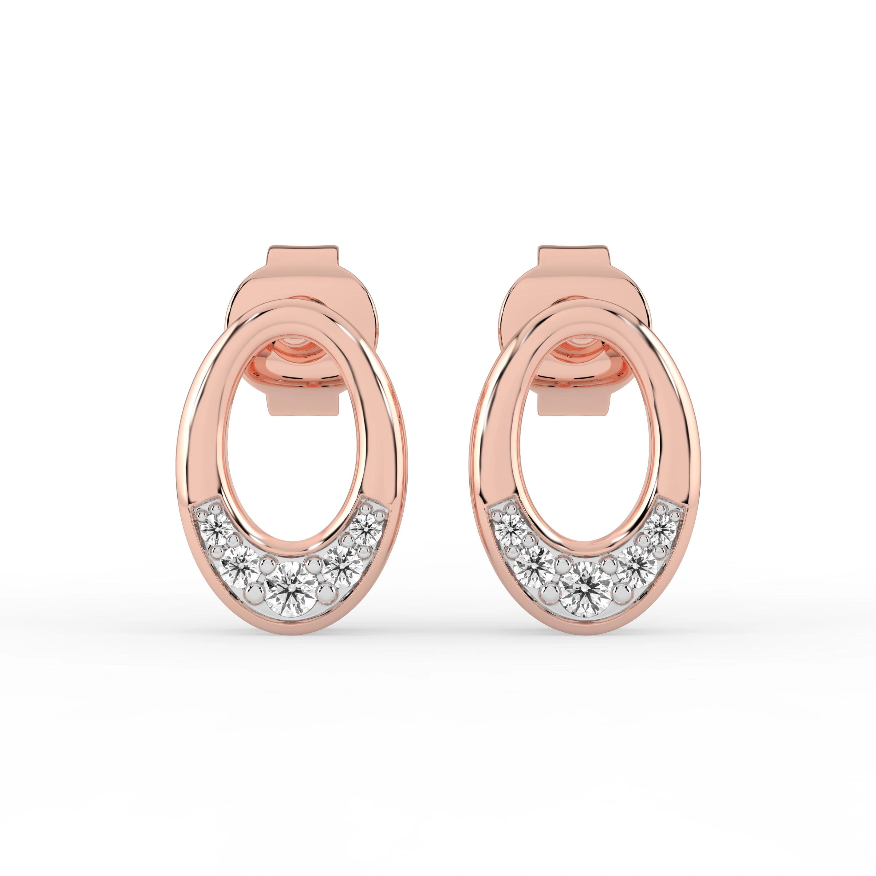Celeste Radiant Oval Spark Studs