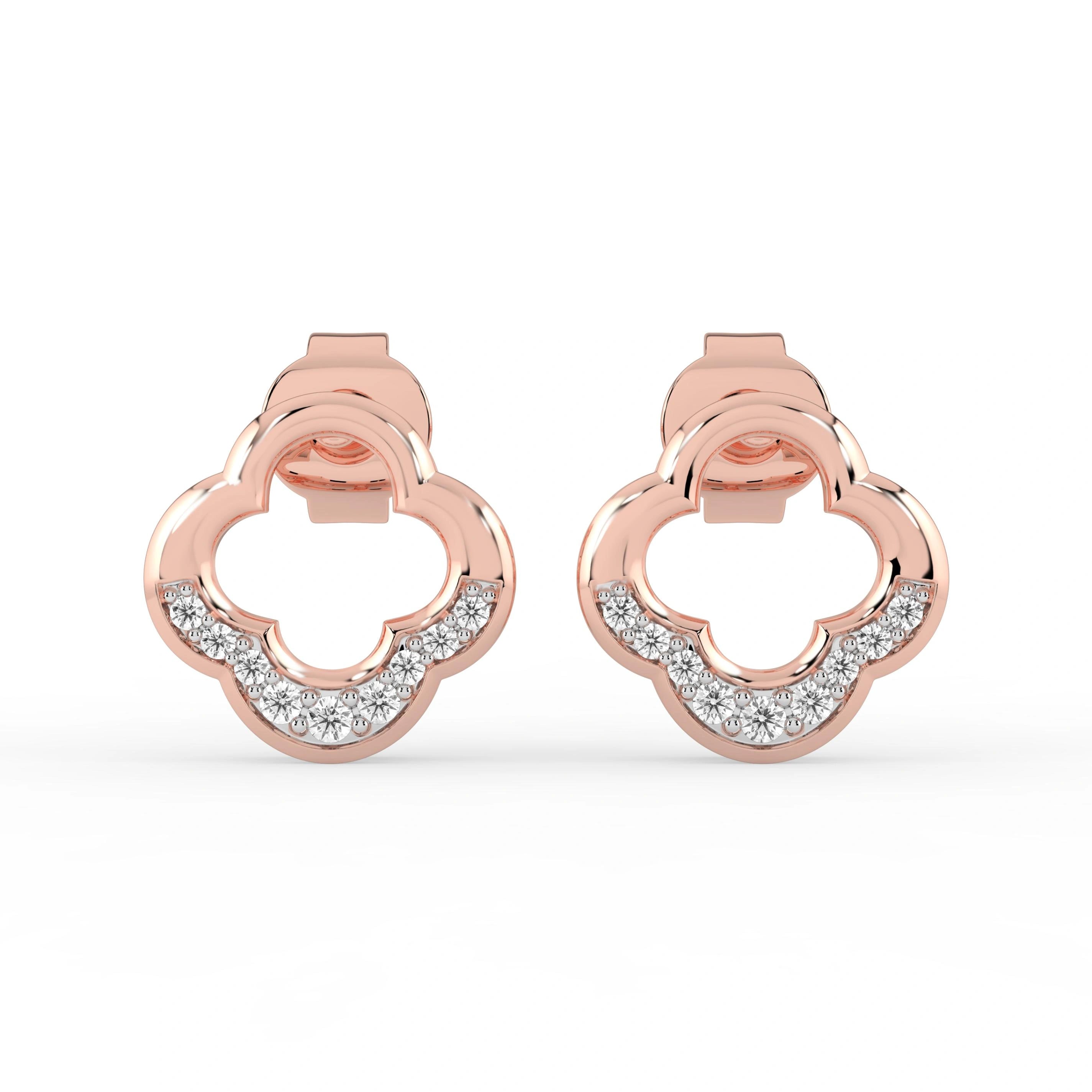 Celeste Floral Halo Spark Studs