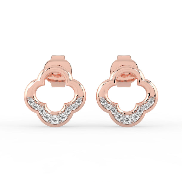 Celeste Floral Halo Spark Studs