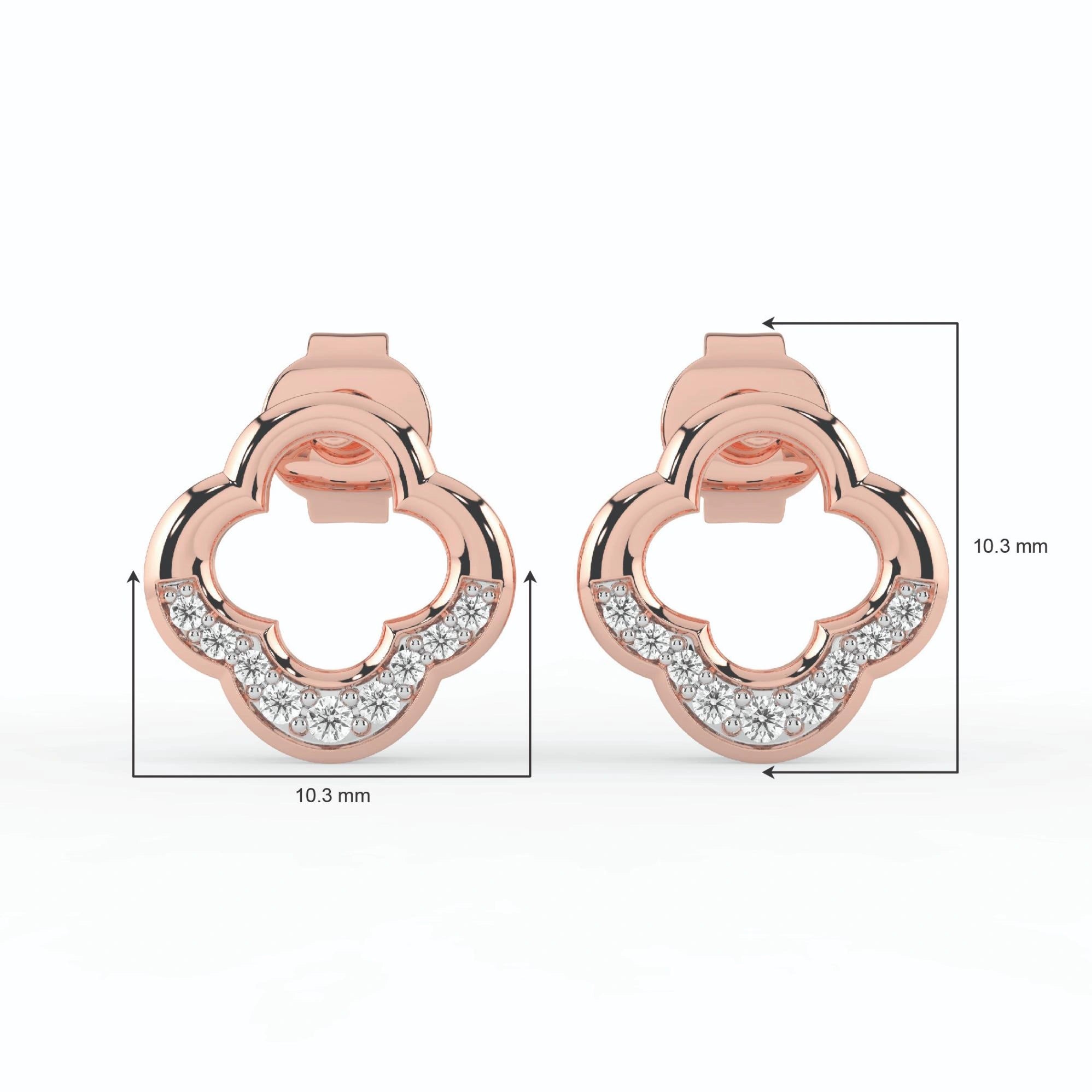 Celeste Floral Halo Spark Studs