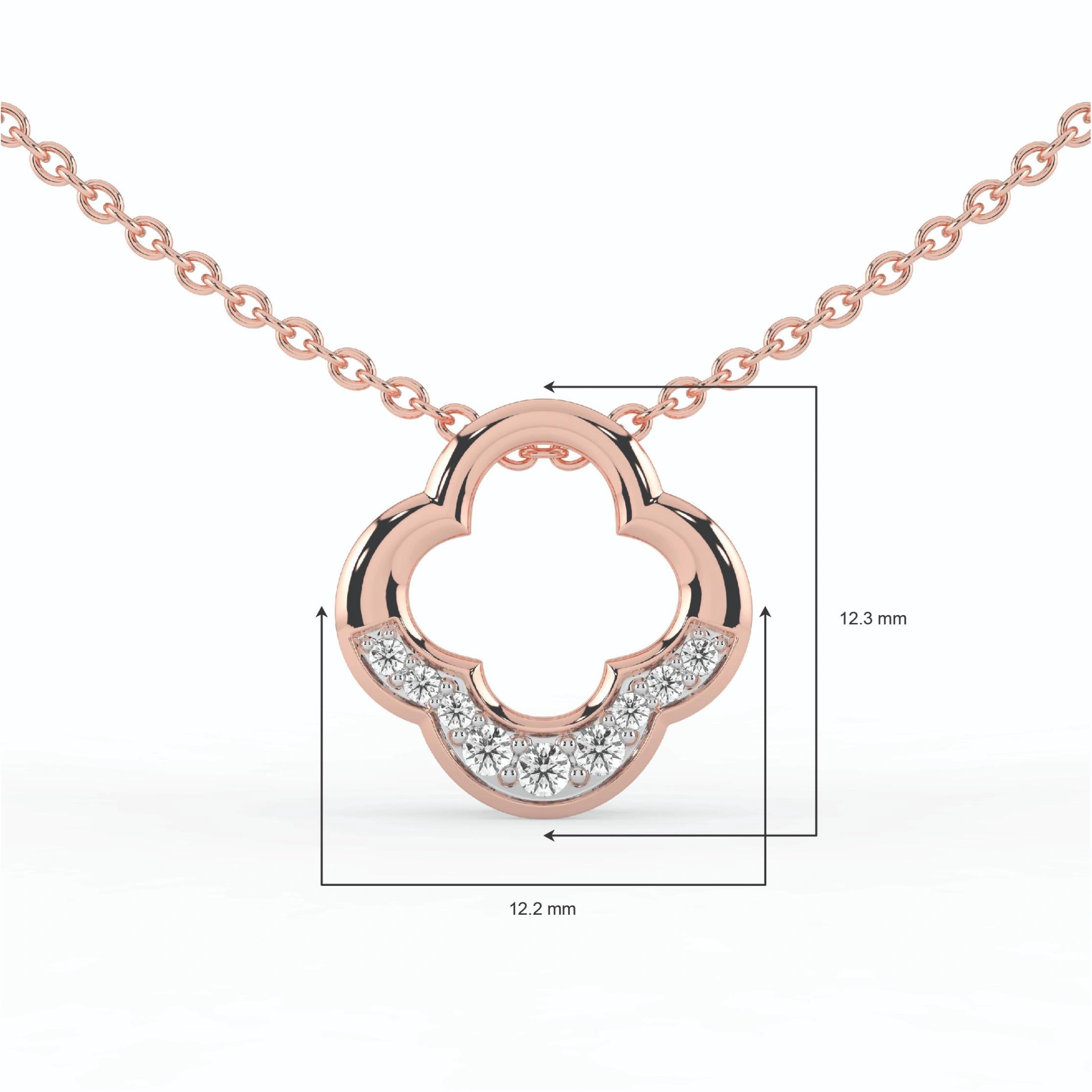 Celeste Clover Glow Slider Pendant