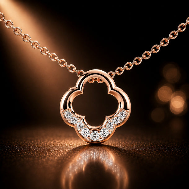 Celeste Clover Glow Slider Pendant
