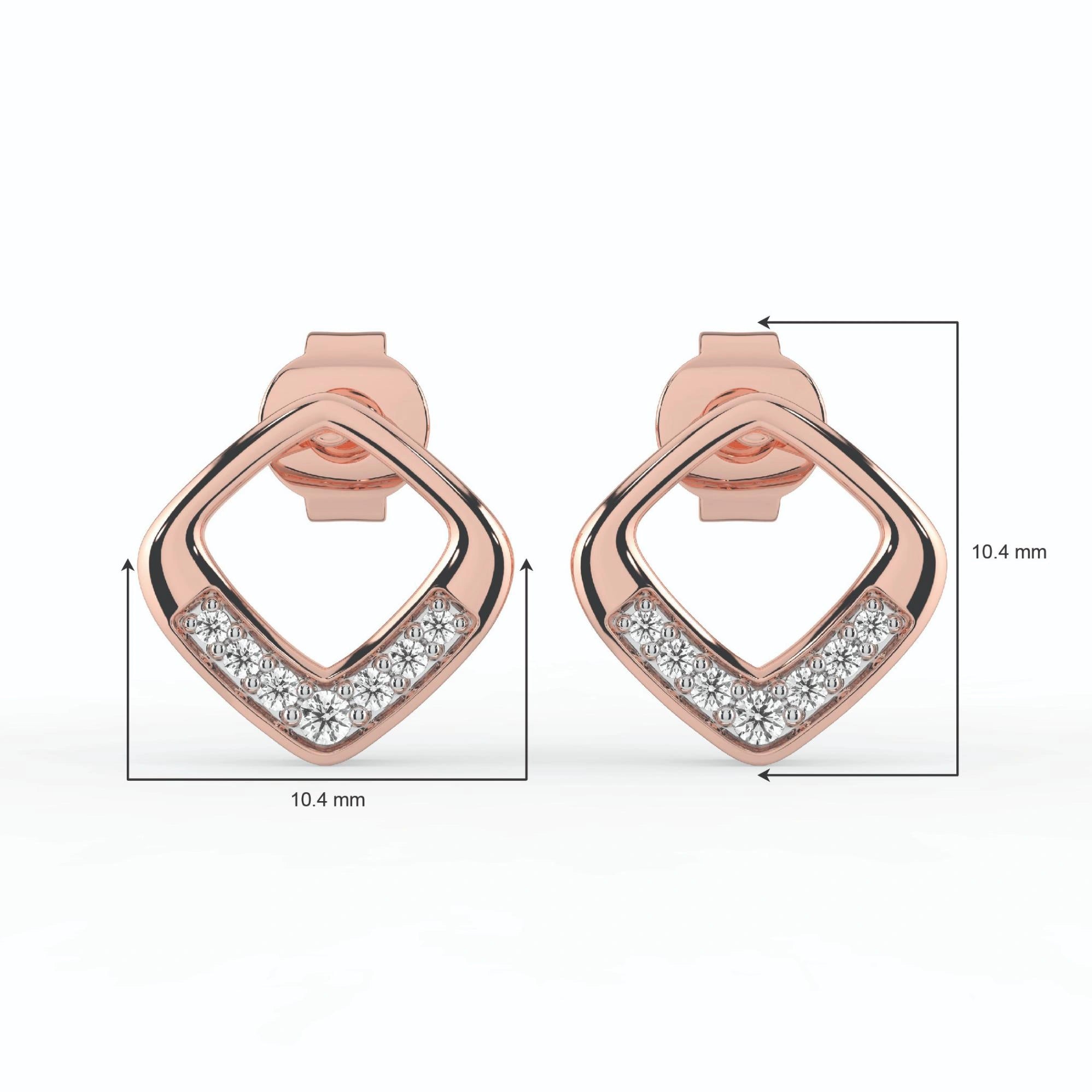 Celeste Golden Glow Geo Spark Studs