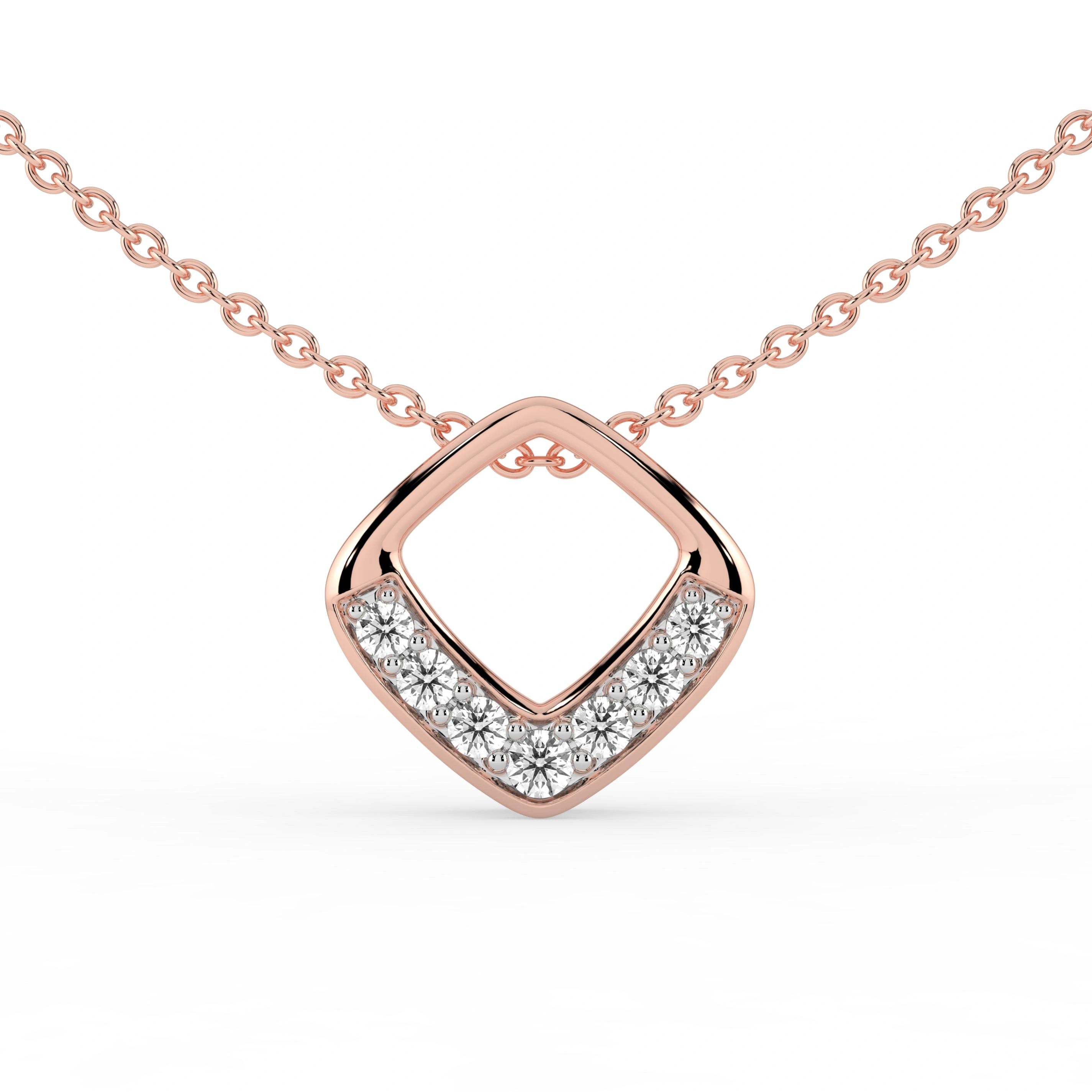 Celeste Diamond Point Slider Pendant