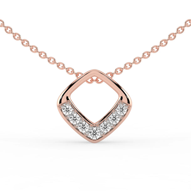Celeste Diamond Point Slider Pendant