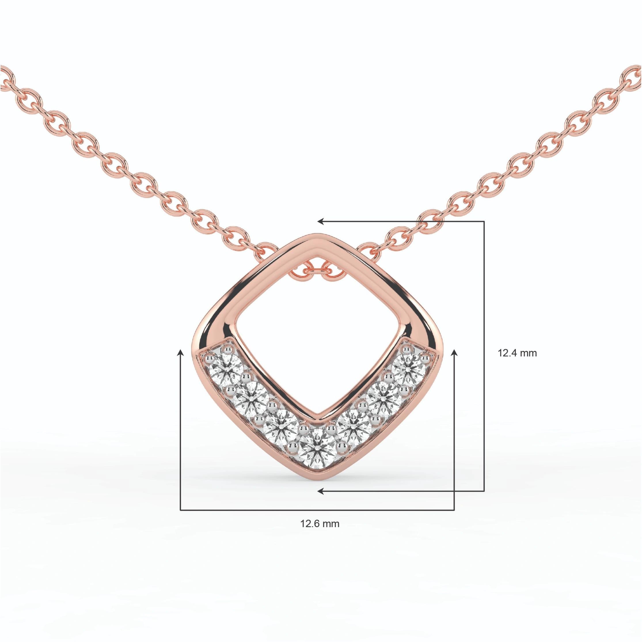 Celeste Diamond Point Slider Pendant