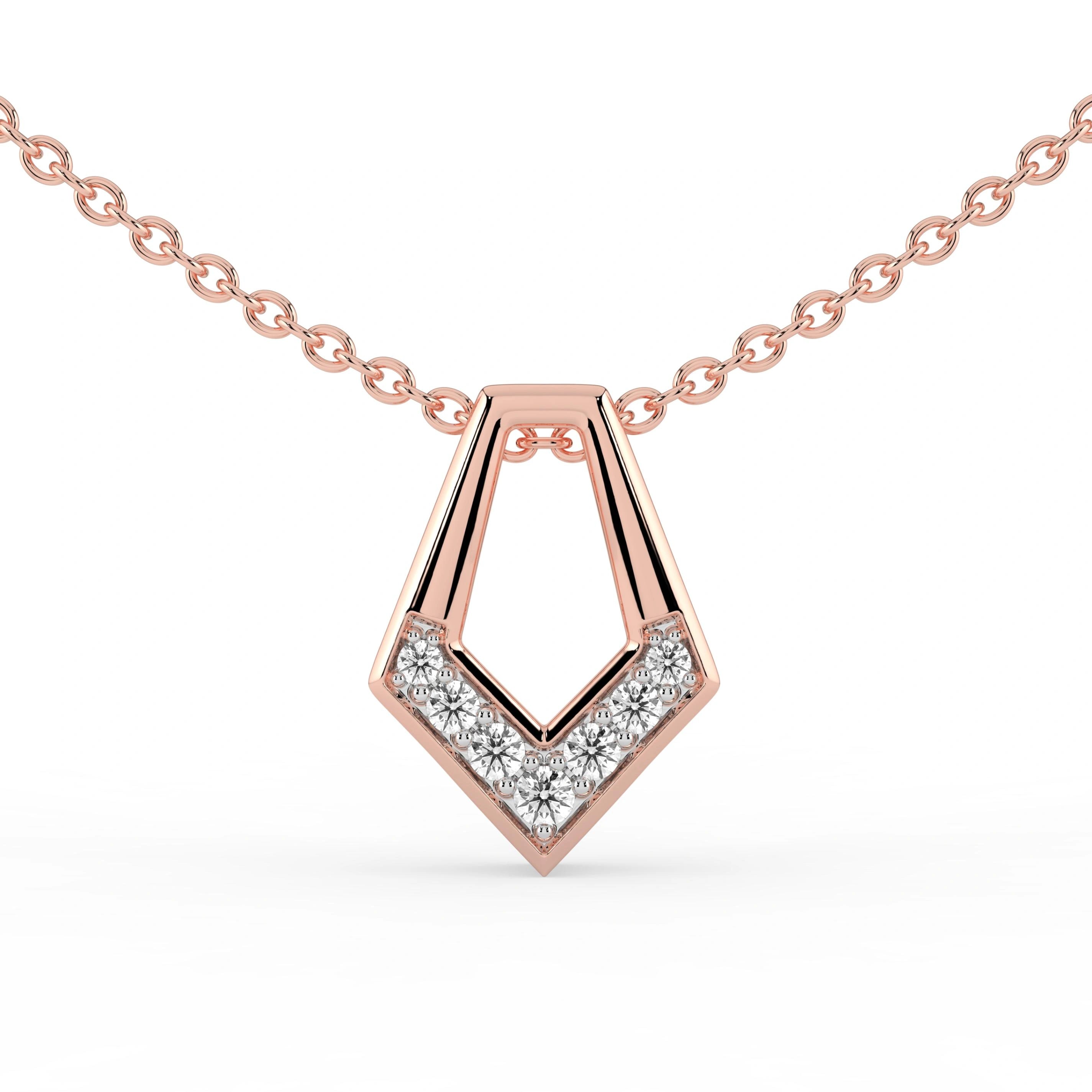 Celeste Apex Chevron Slider Pendant