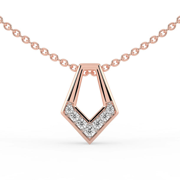 Celeste Apex Chevron Slider Pendant