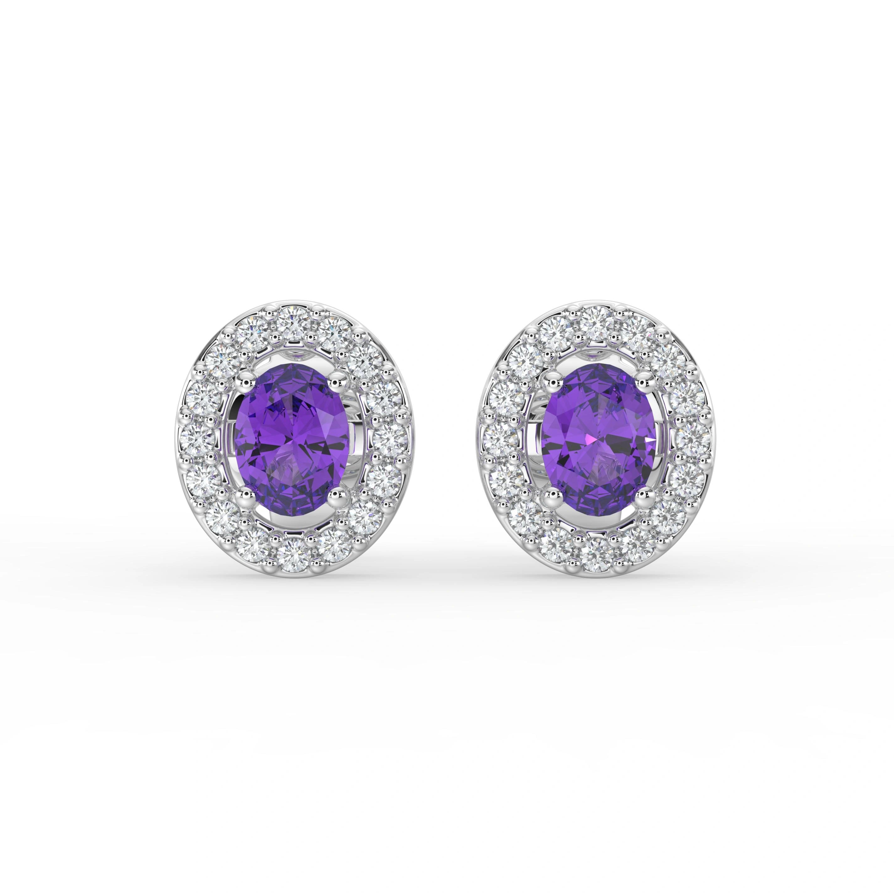 Gem Pop Emerald Halo Glow Studs