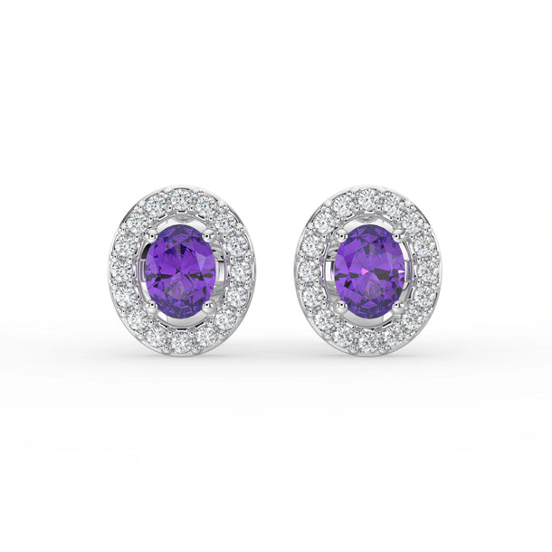 Gem Pop Emerald Halo Glow Studs