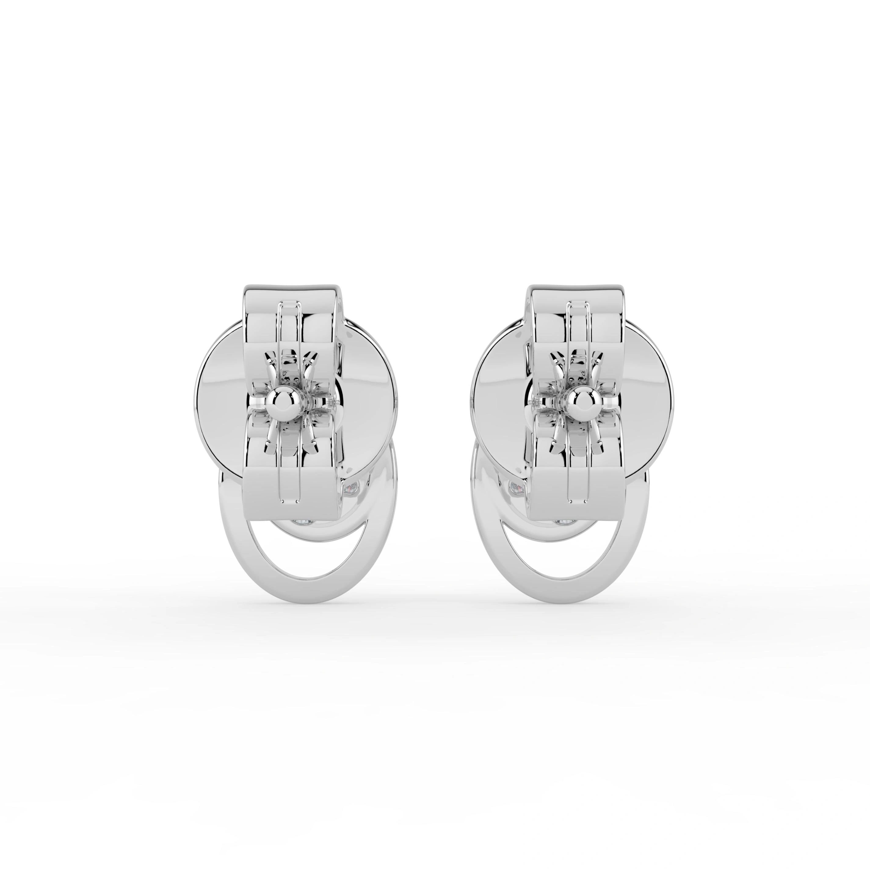 Celeste Radiant Halo Oval Spark Stud Earrings