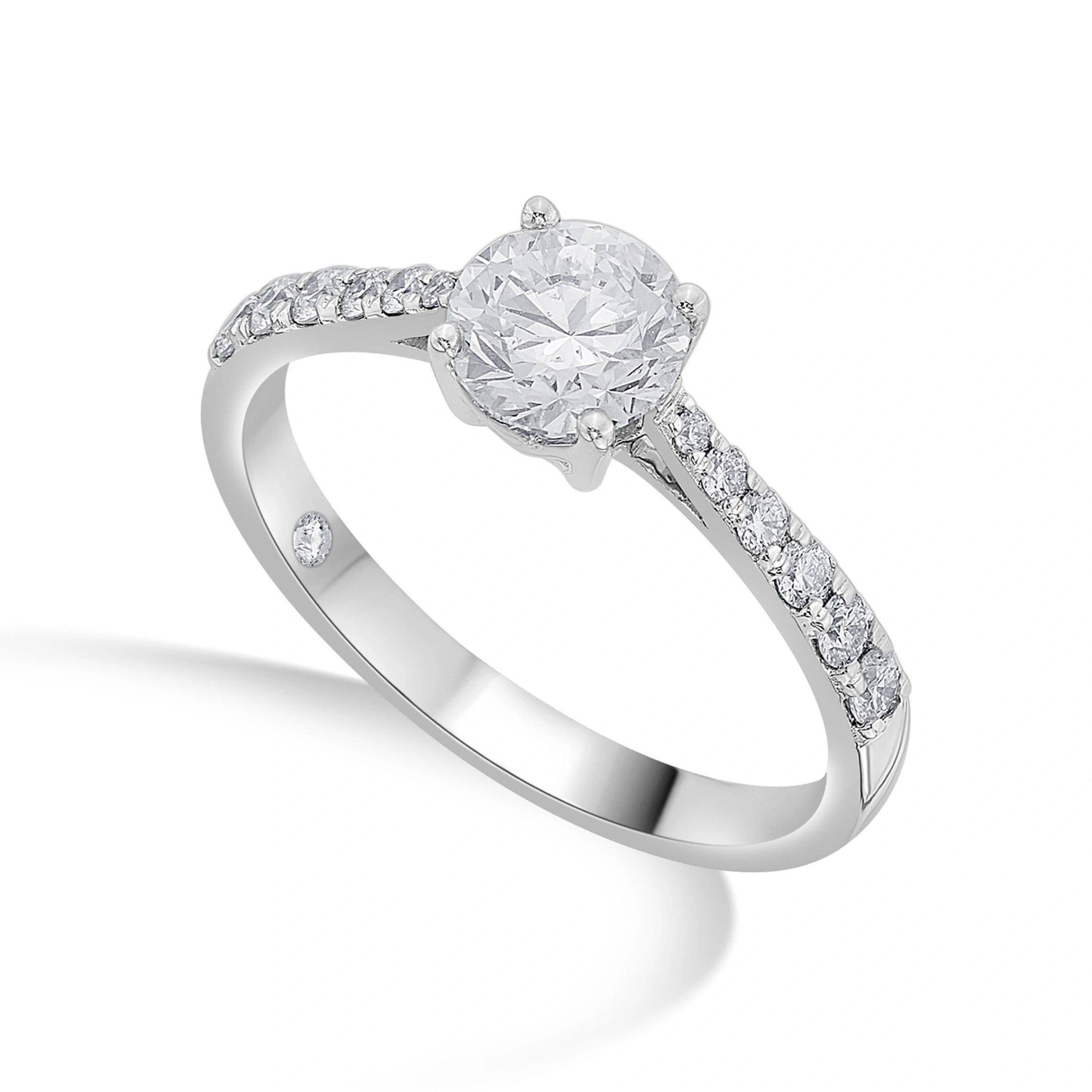 Zen Pirlanta Classic Zenith Ring - Zen Diamond India