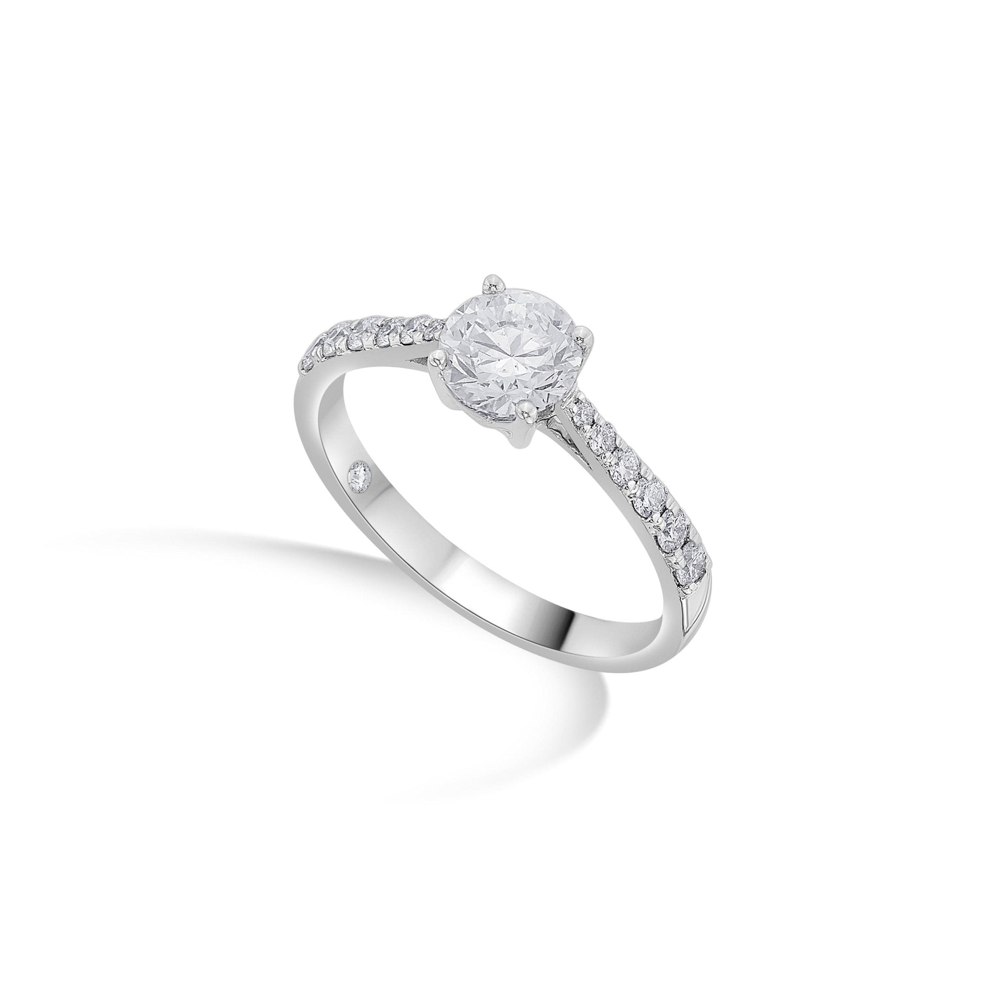 Zen Pirlanta 0.70 cts Round Solitaire Ring