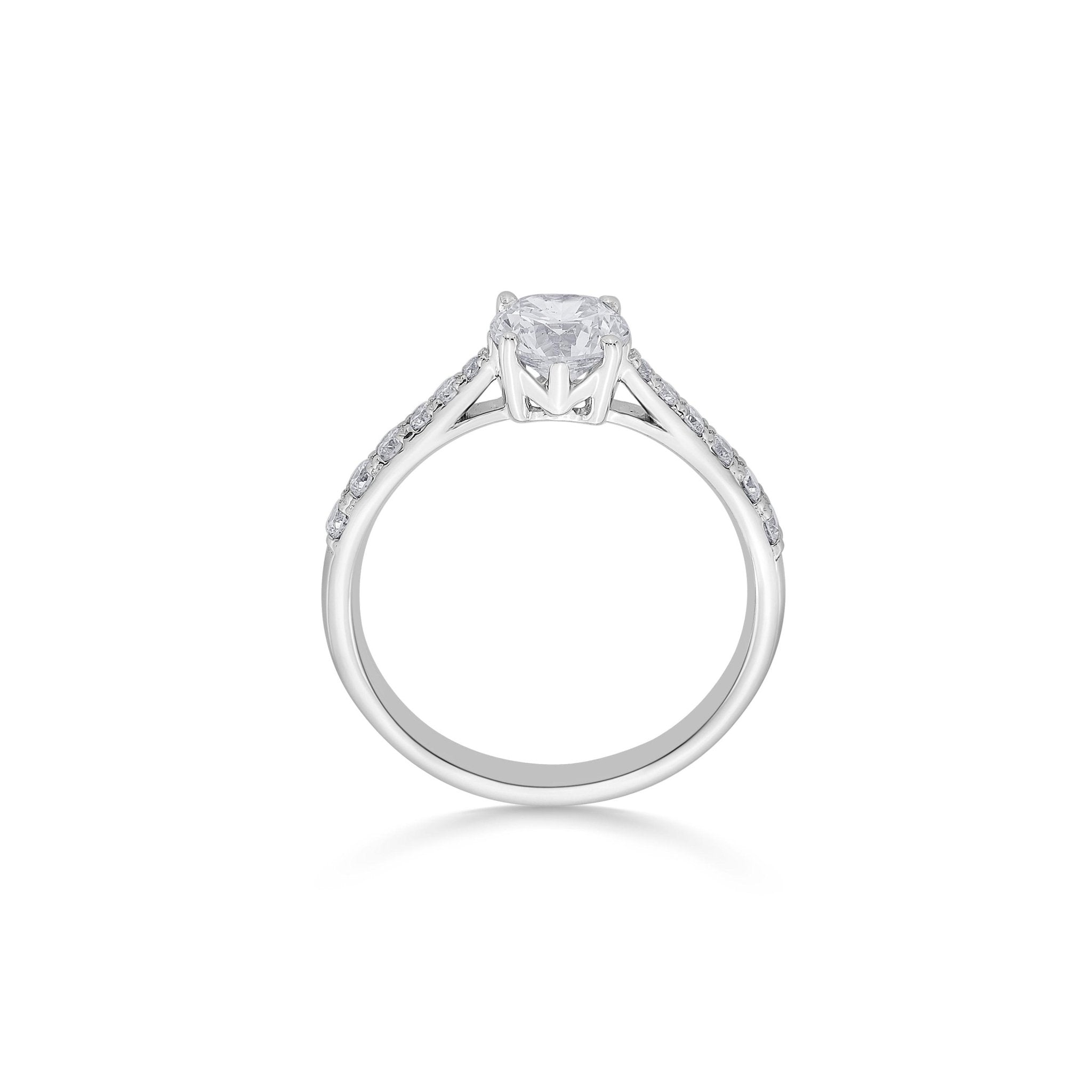 Zen Pirlanta 0.70 cts Round Solitaire Ring