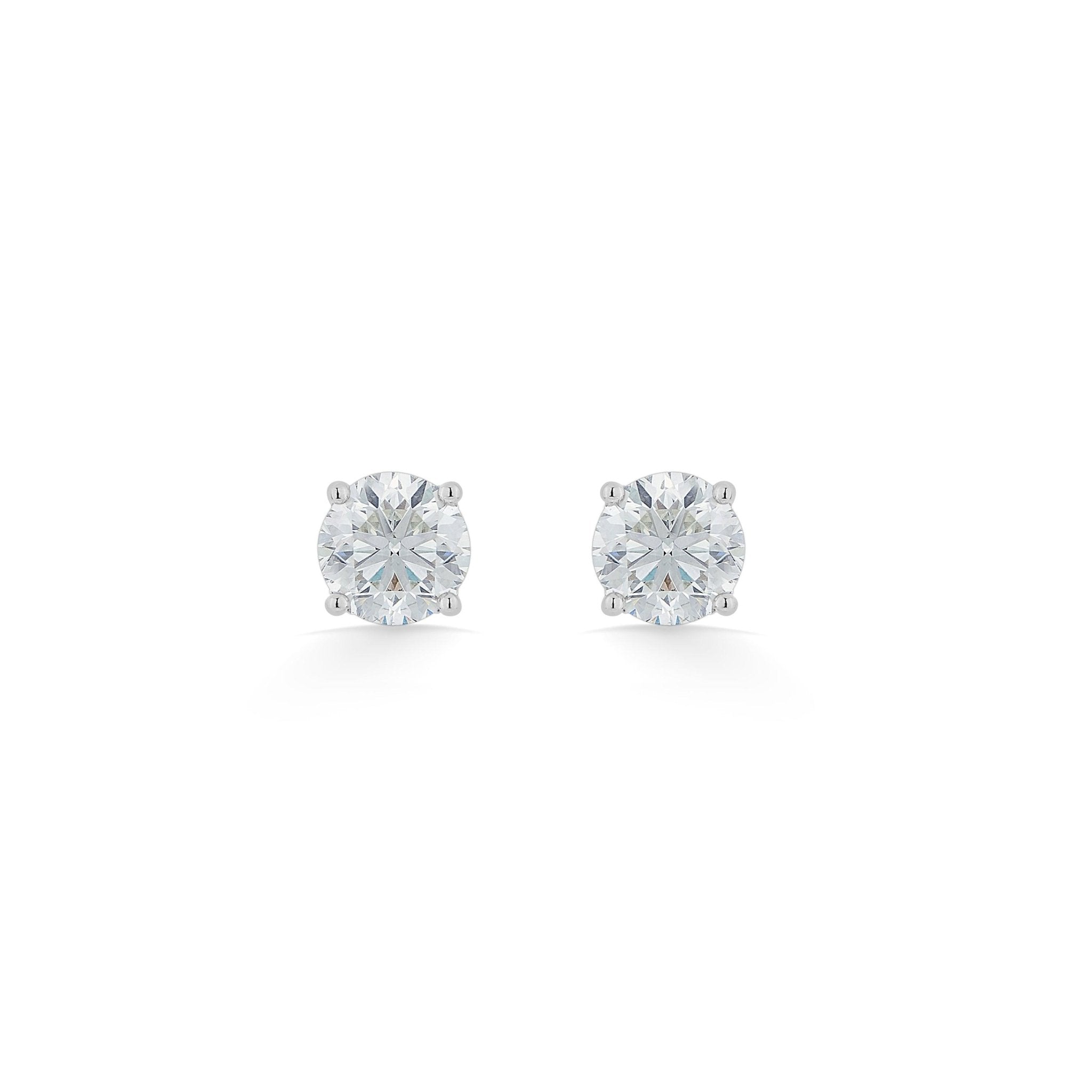 Zen Pirlanta 1.50 cts Round Solitaire Earrings