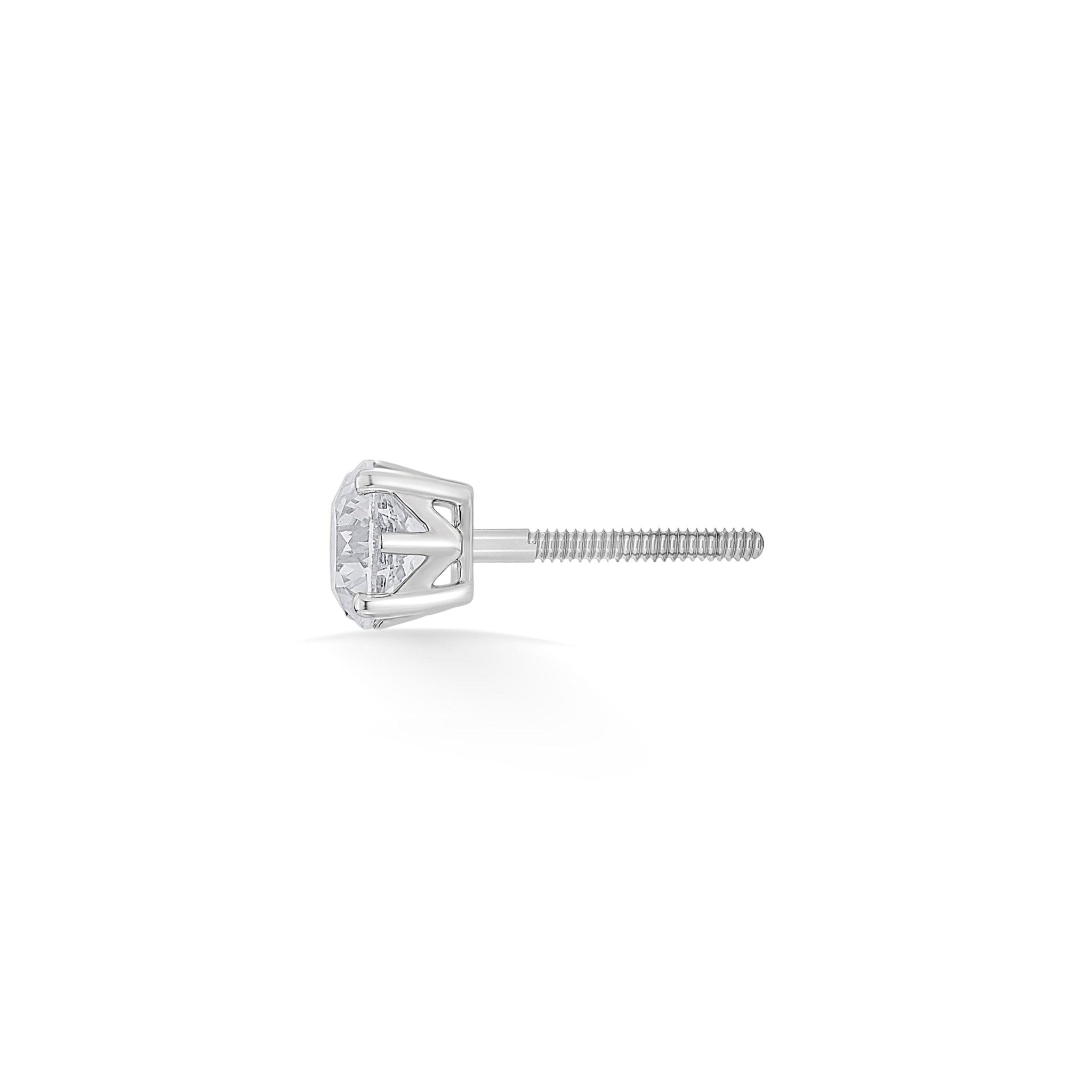 Zen Pirlanta 1.00 cts Round Solitaire Earrings