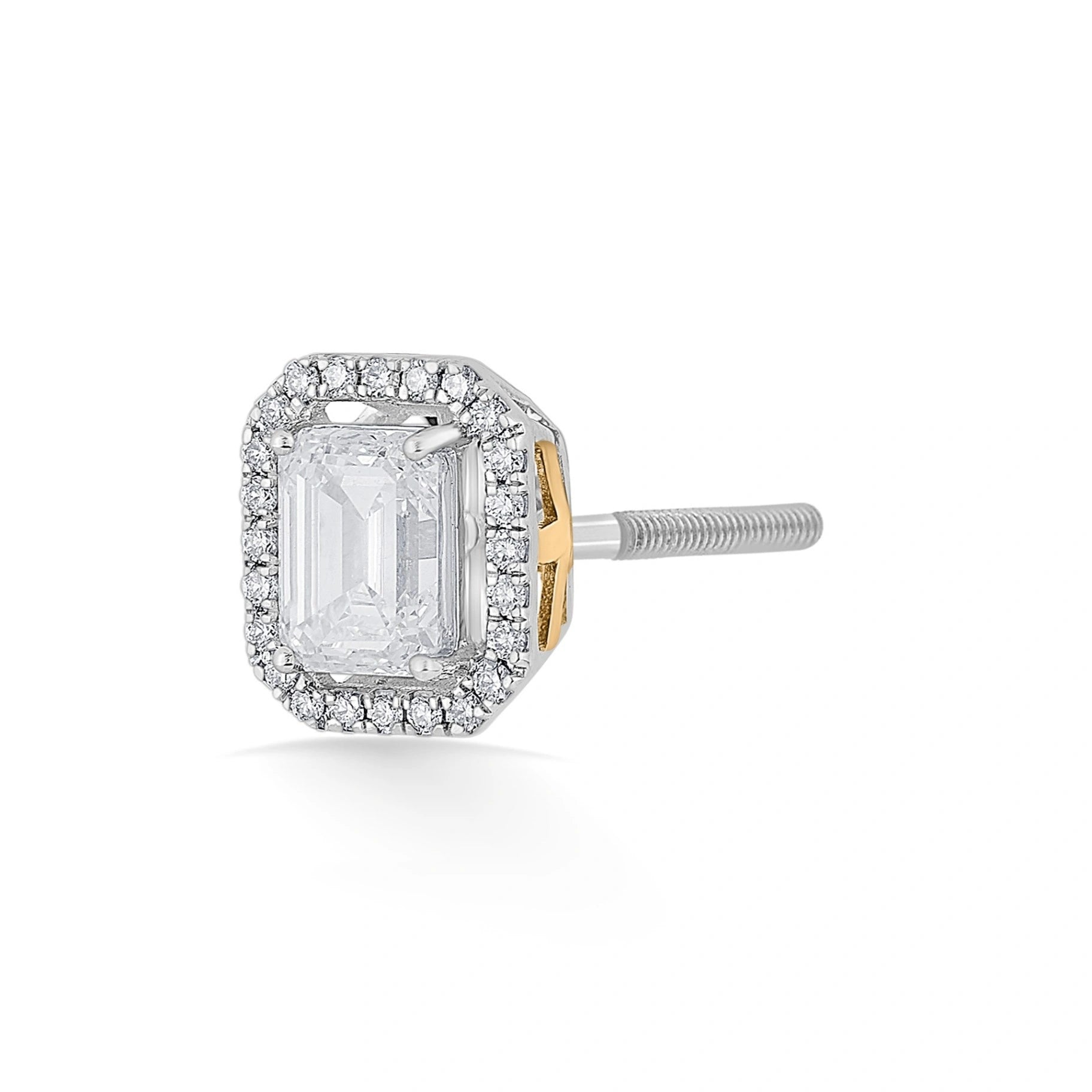 Solitaire Radiant Grace Studs - Zen Diamond India