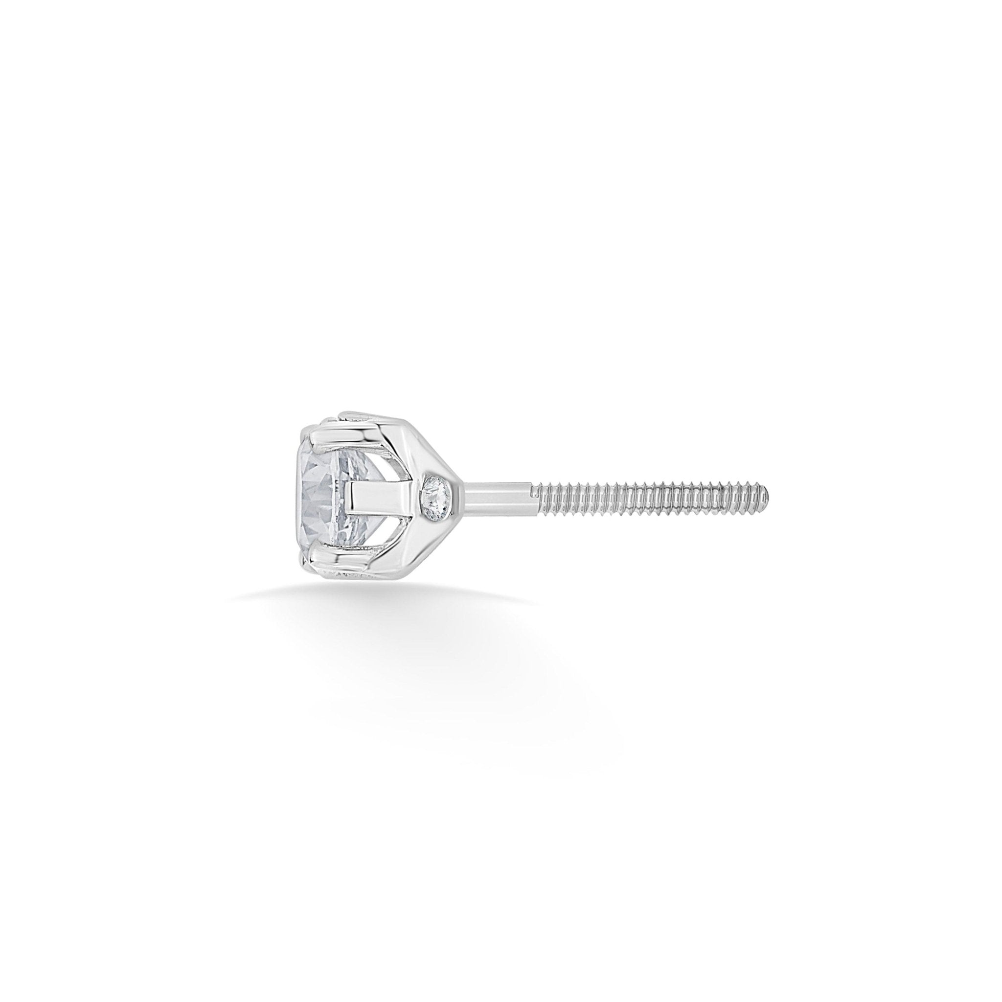 Zen Pirlanta 0.50 cts Round Solitaire Earrings