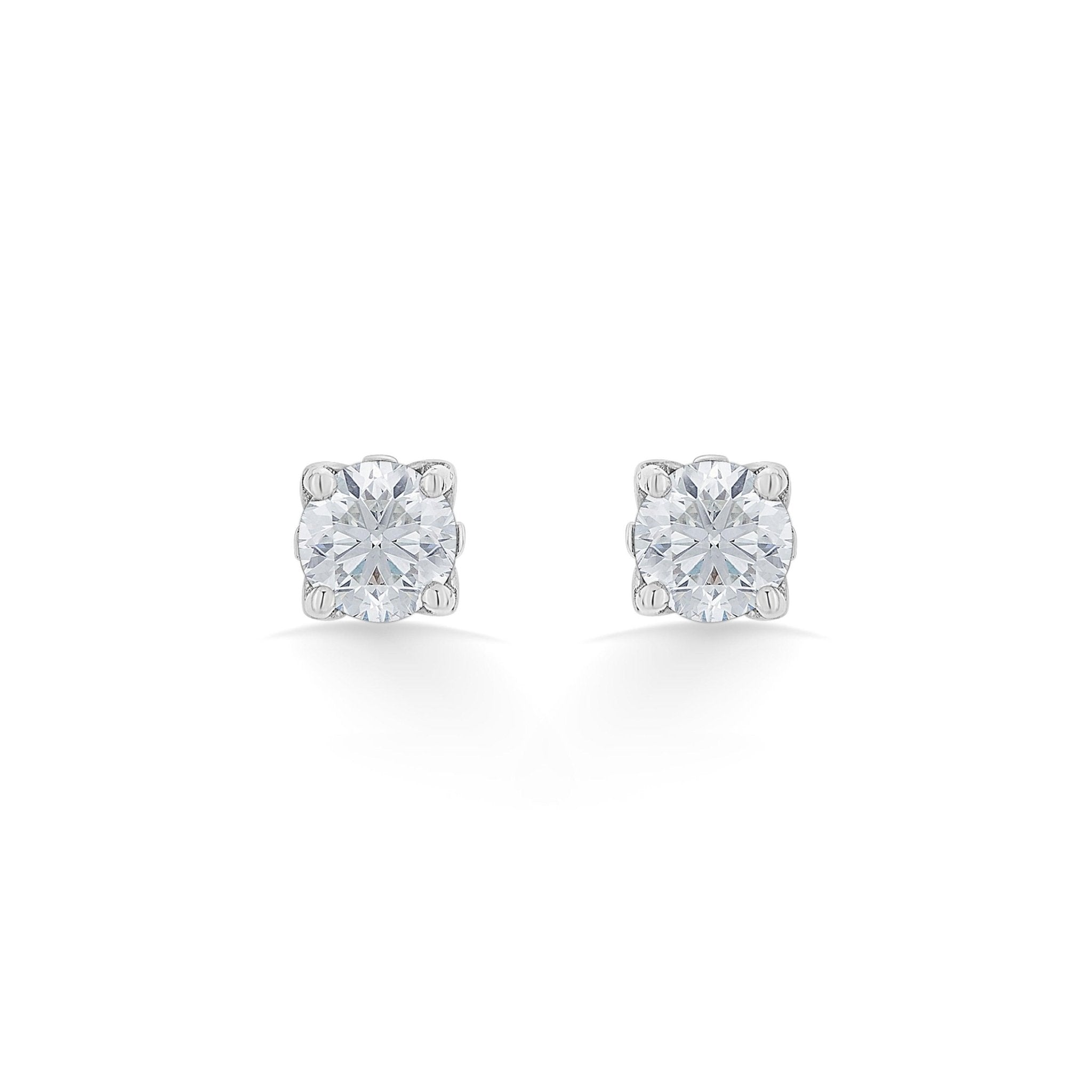 Zen Pirlanta 0.50 cts Round Solitaire Earrings
