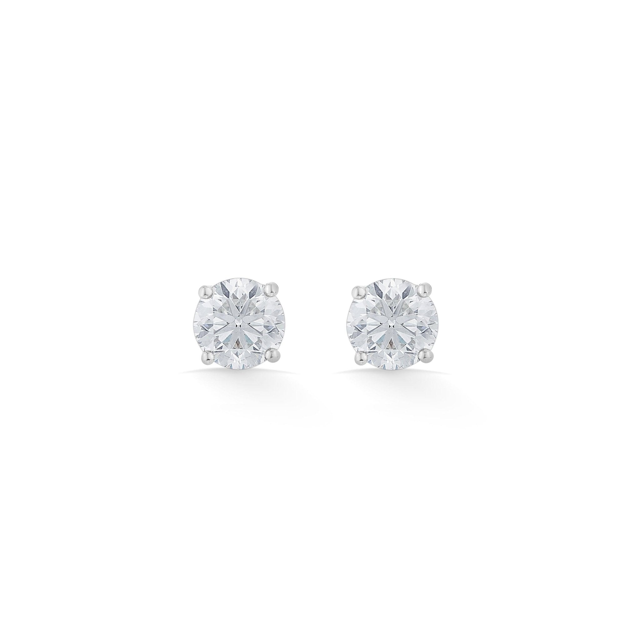 Zen Pirlanta 0.70 cts Round Solitaire Earrings