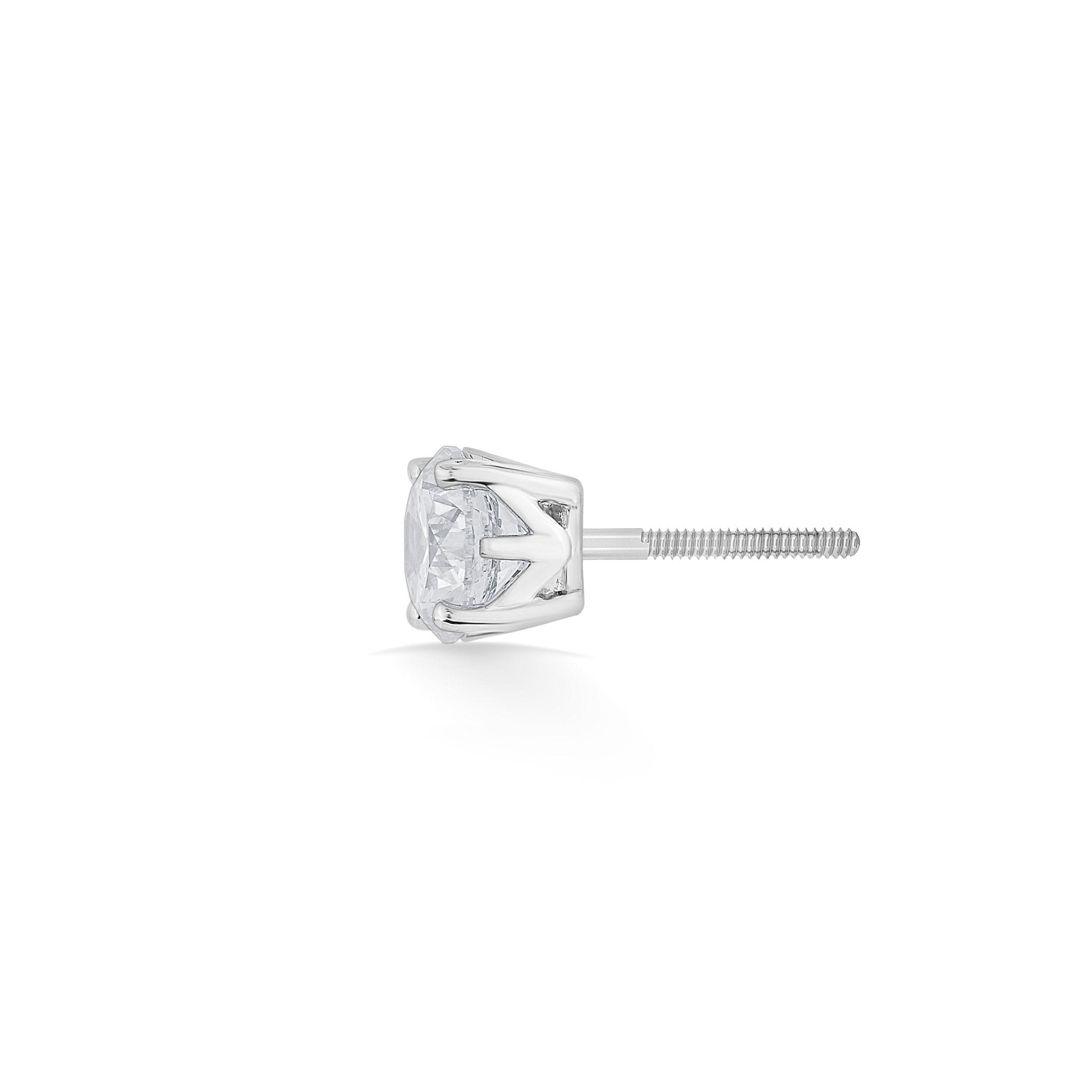 Zen Pirlanta 0.70 cts Round Solitaire Earrings
