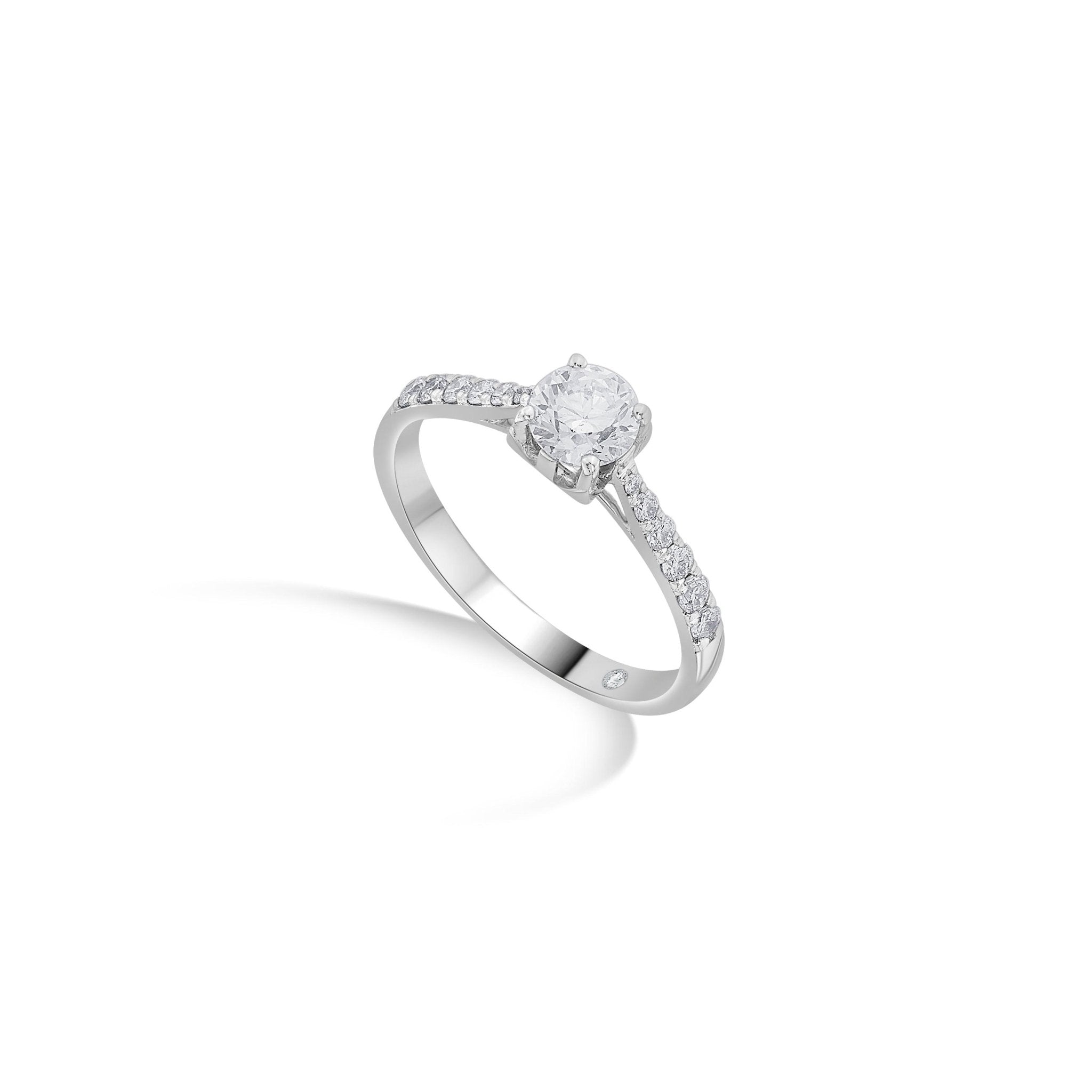 Zen Pirlanta 0.50 cts Round Solitaire Ring