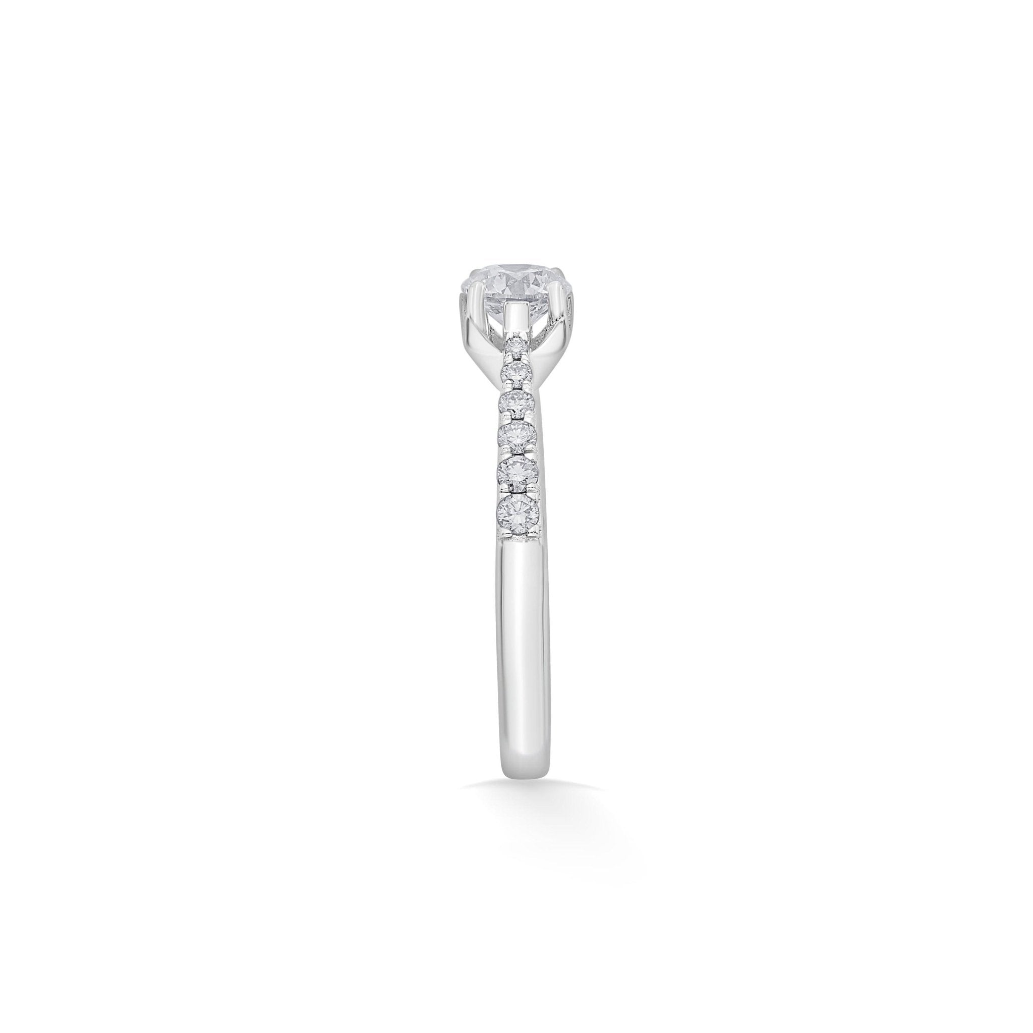 Zen Pirlanta 0.50 cts Round Solitaire Ring