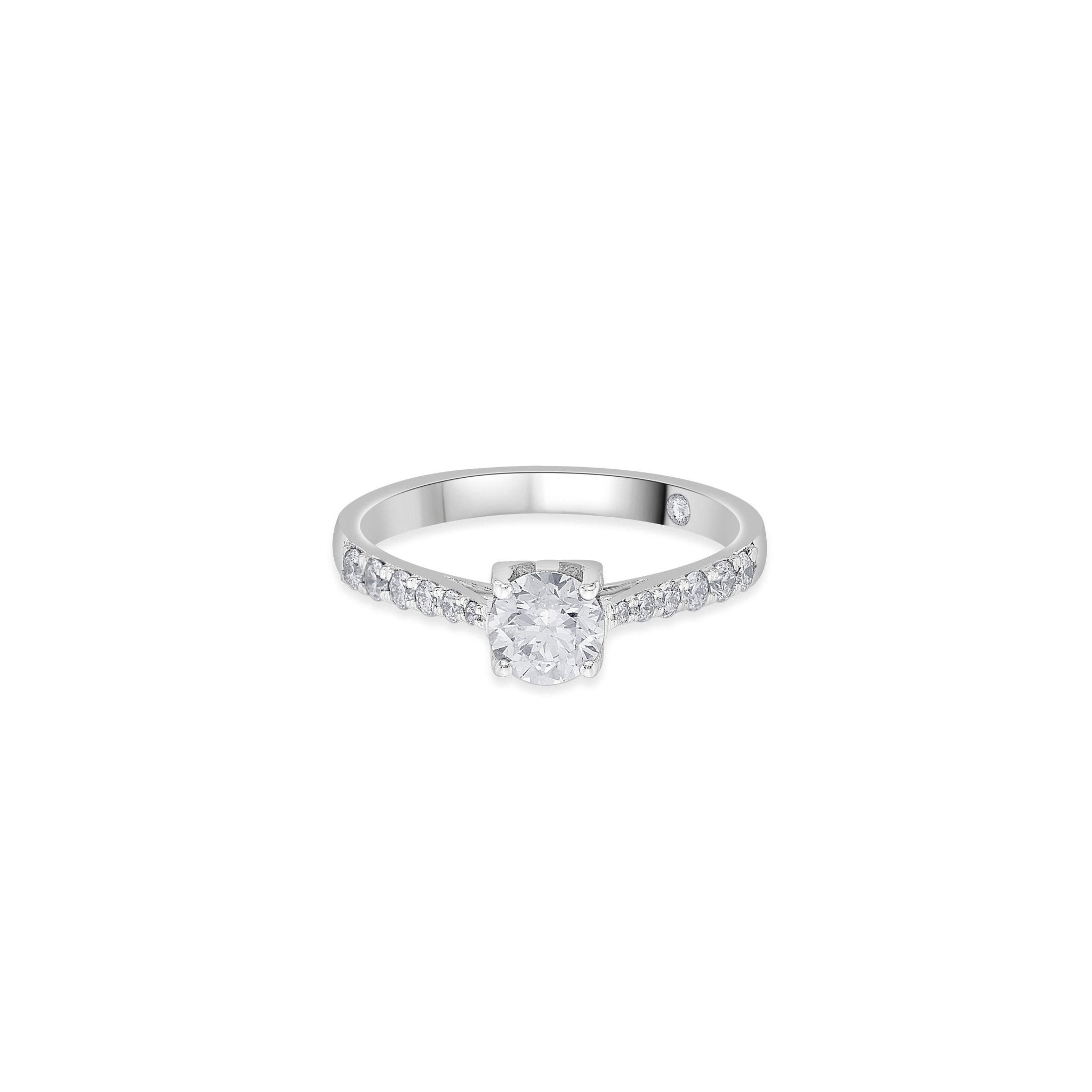 Zen Pirlanta 0.50 cts Round Solitaire Ring